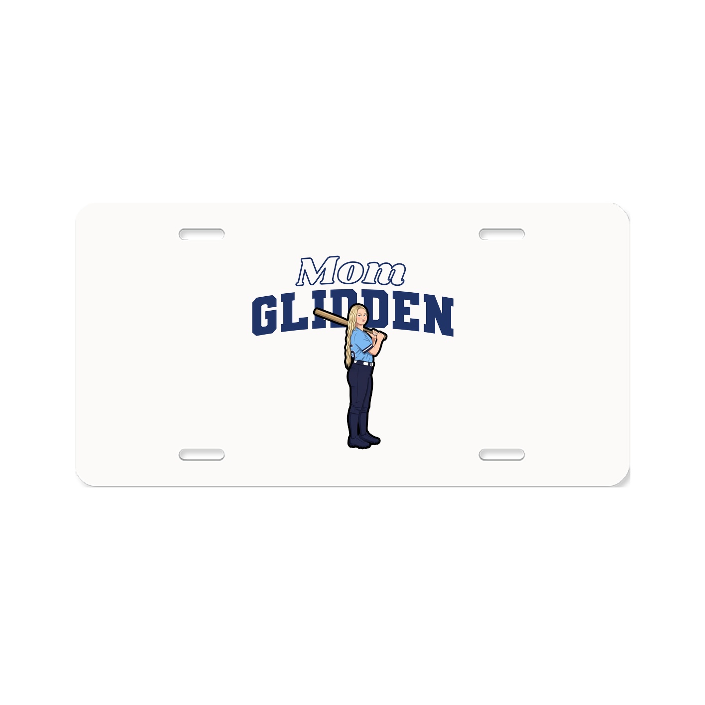 License Plate — Mothers Day Block in Classic