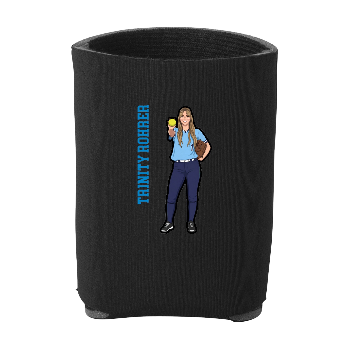 Can Holder — Name Vertical in Black