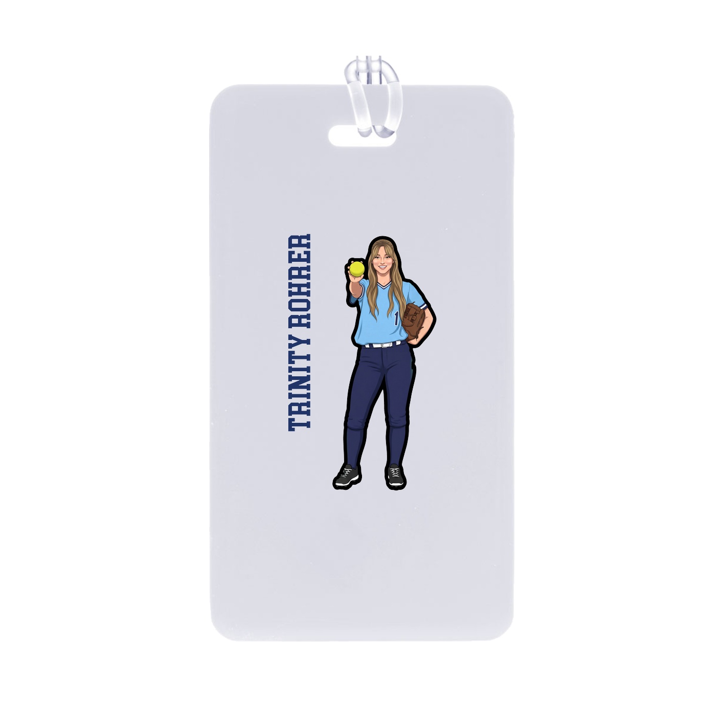 Bag Tag — Name Vertical in Classic