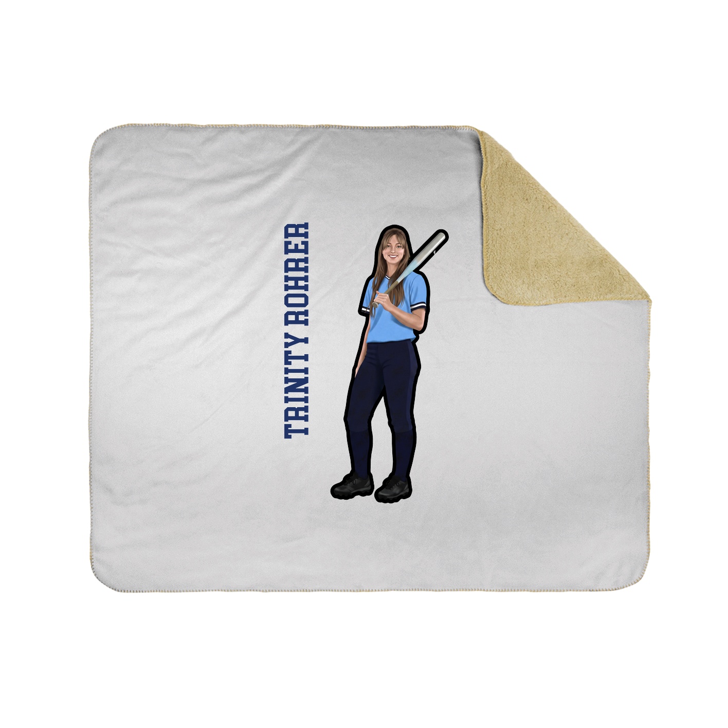 50x60 Sherpa Lined Throw Blanket