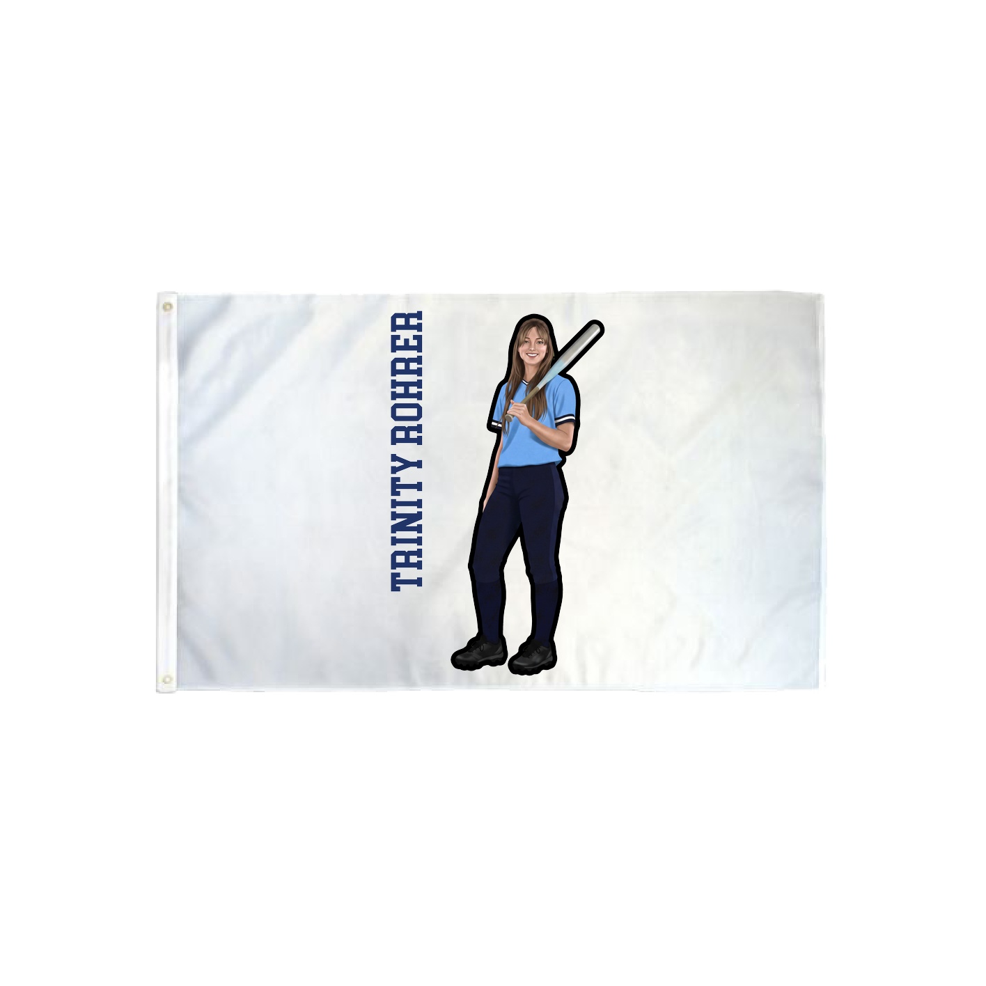 3x5 Flag — Name Vertical in Classic