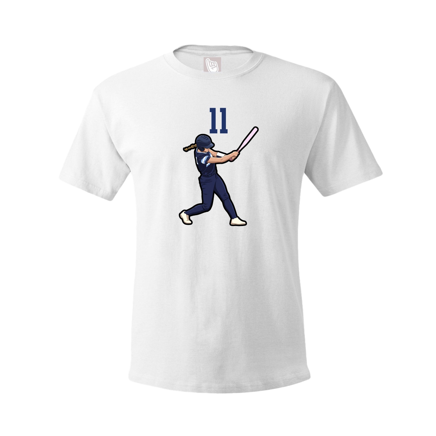 Tee — Number Top in White