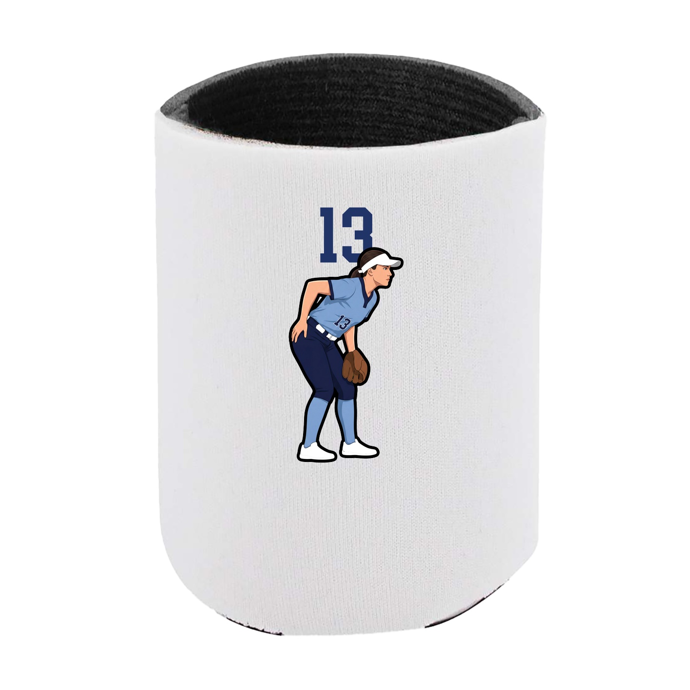 Can Holder — Number Top in White