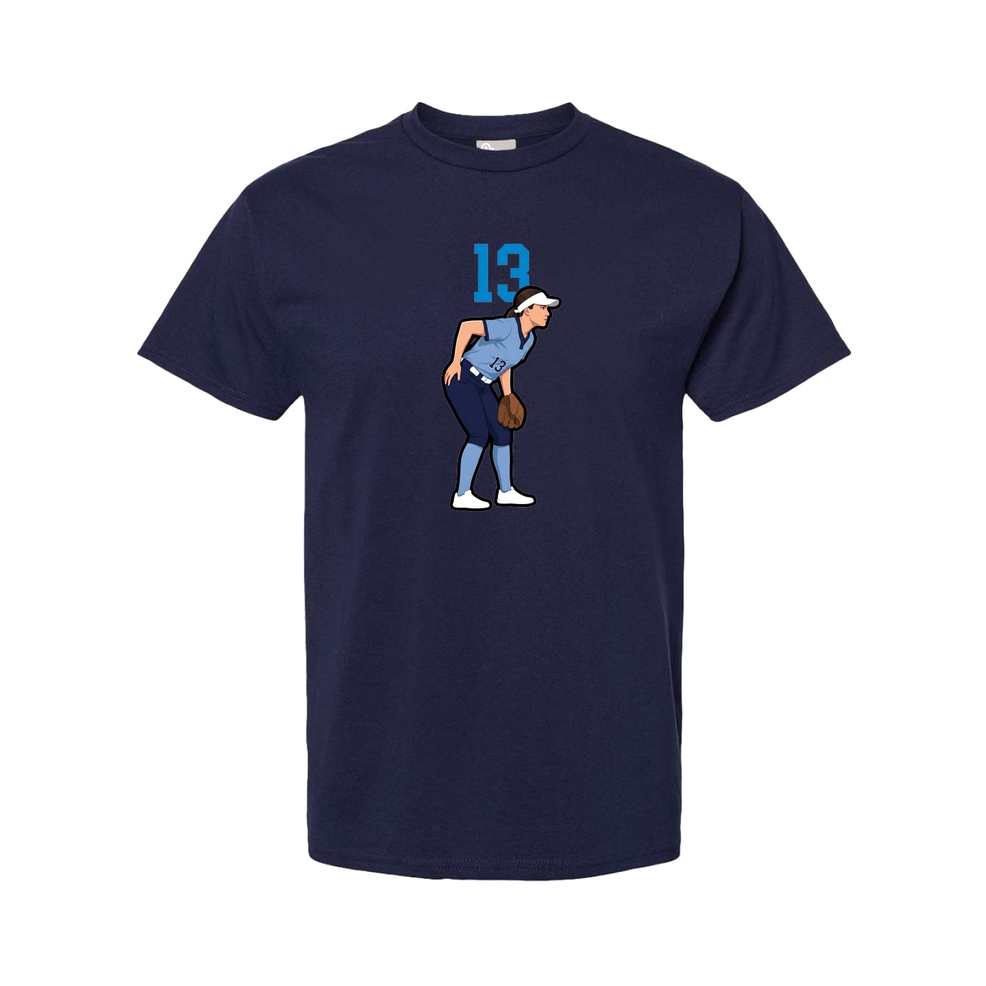 Tee — Number Top in Navy