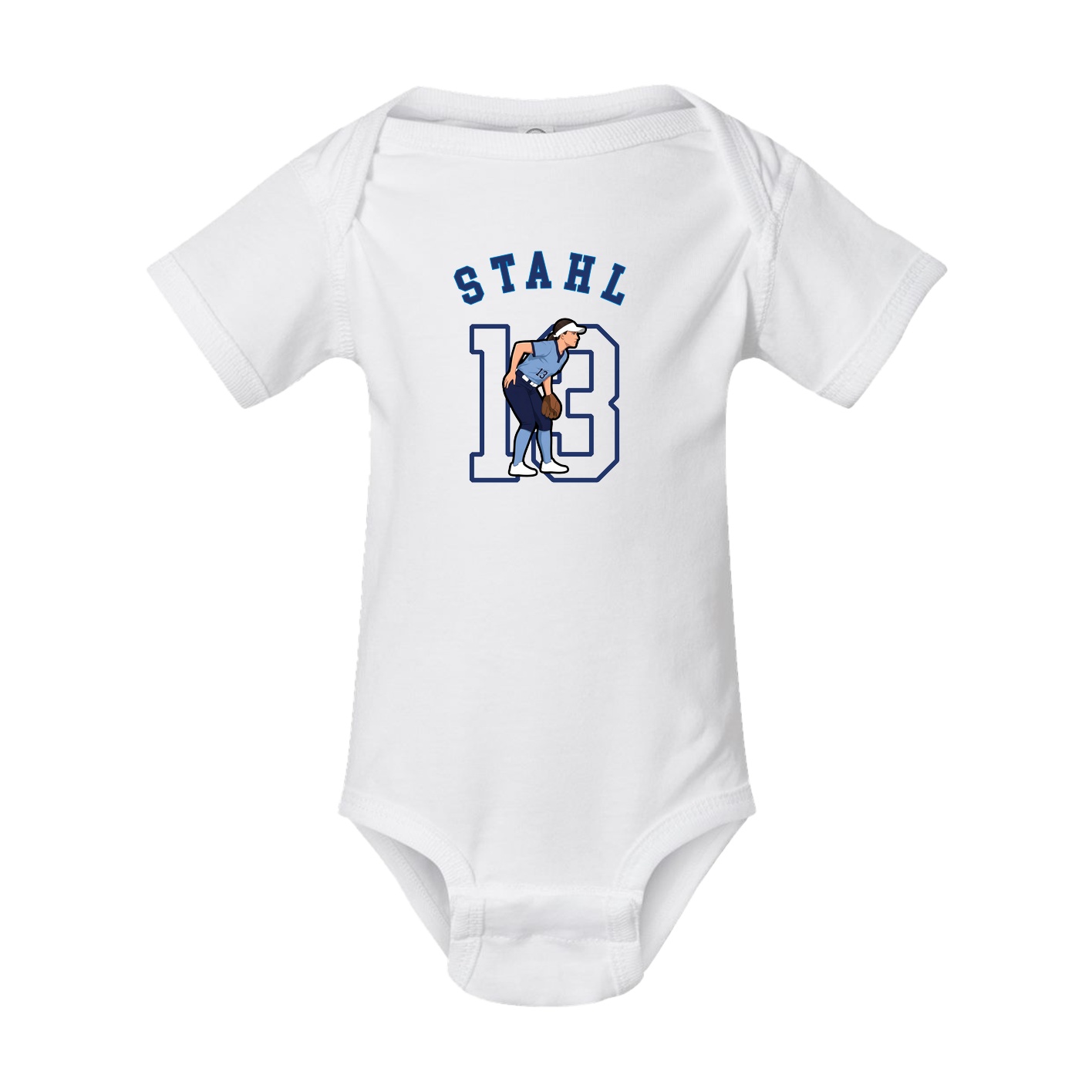 Baby Onesie — Shirsey Arch in White