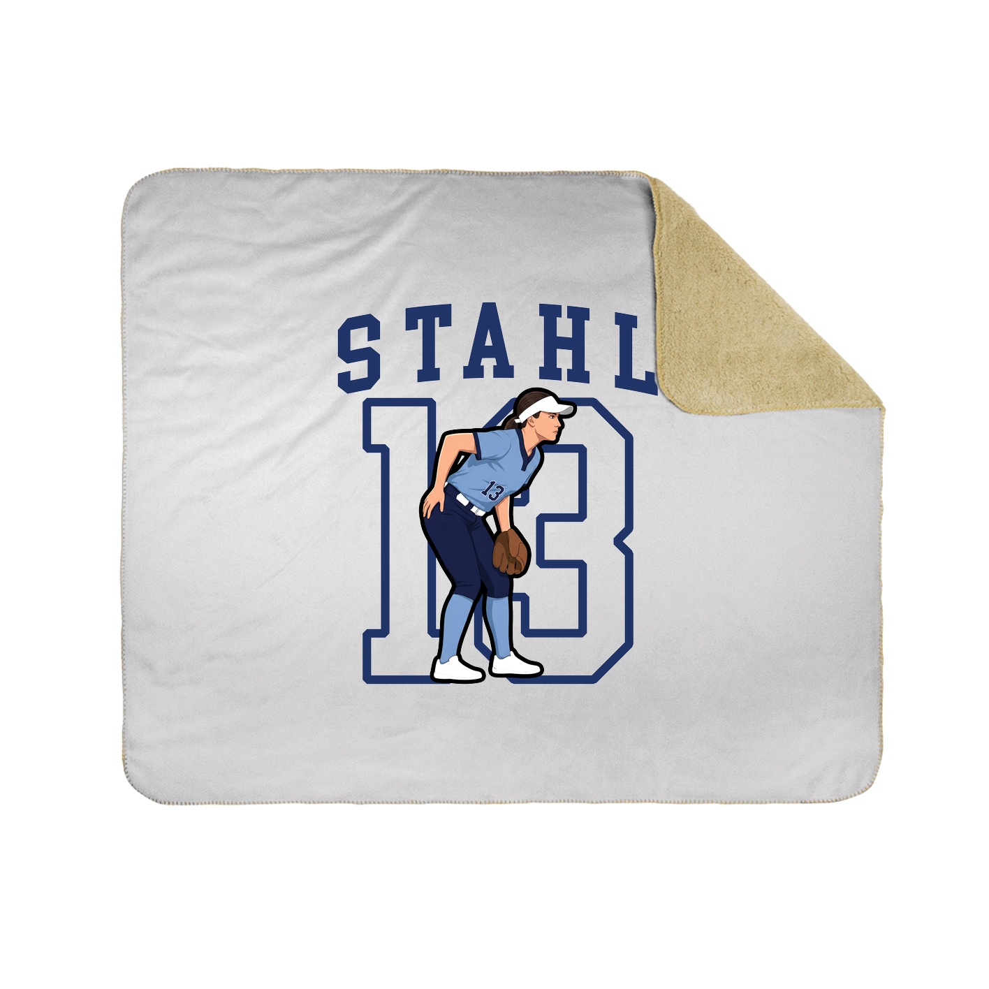 Throw Blanket — Shirsey in White