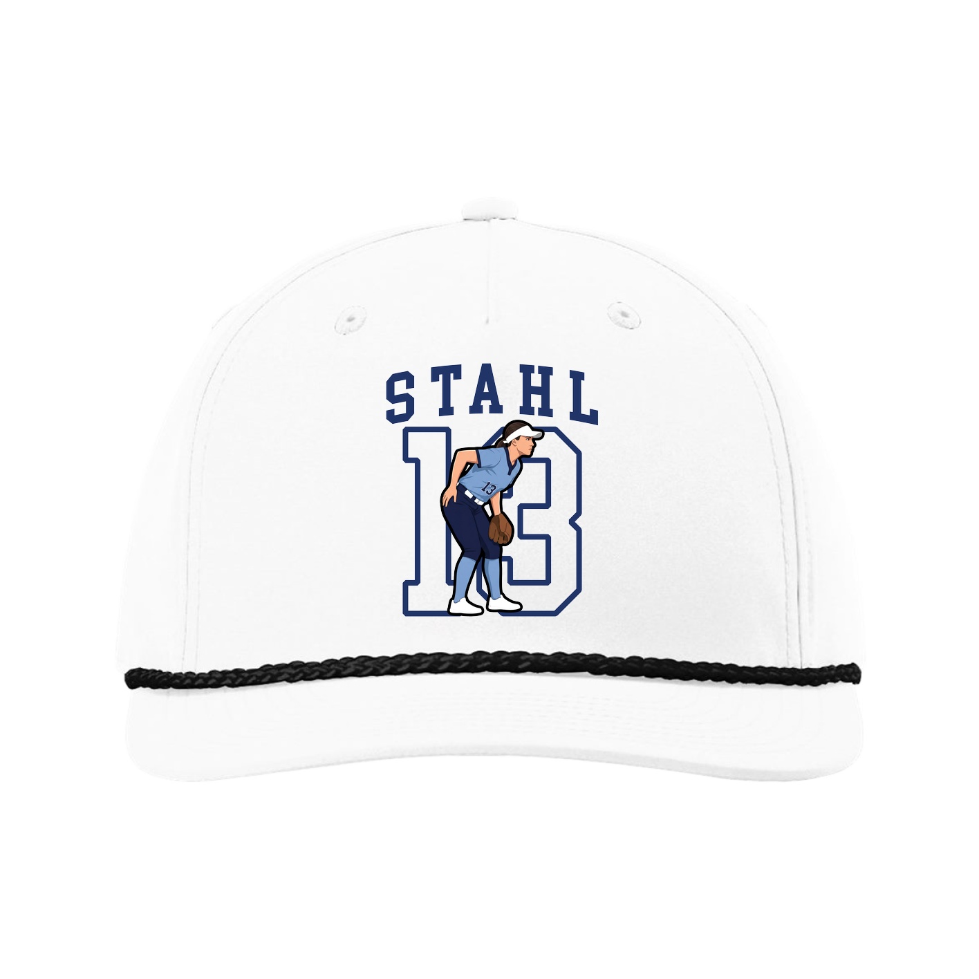 Five-Panel Classic Rope Cap — Shirsey in White