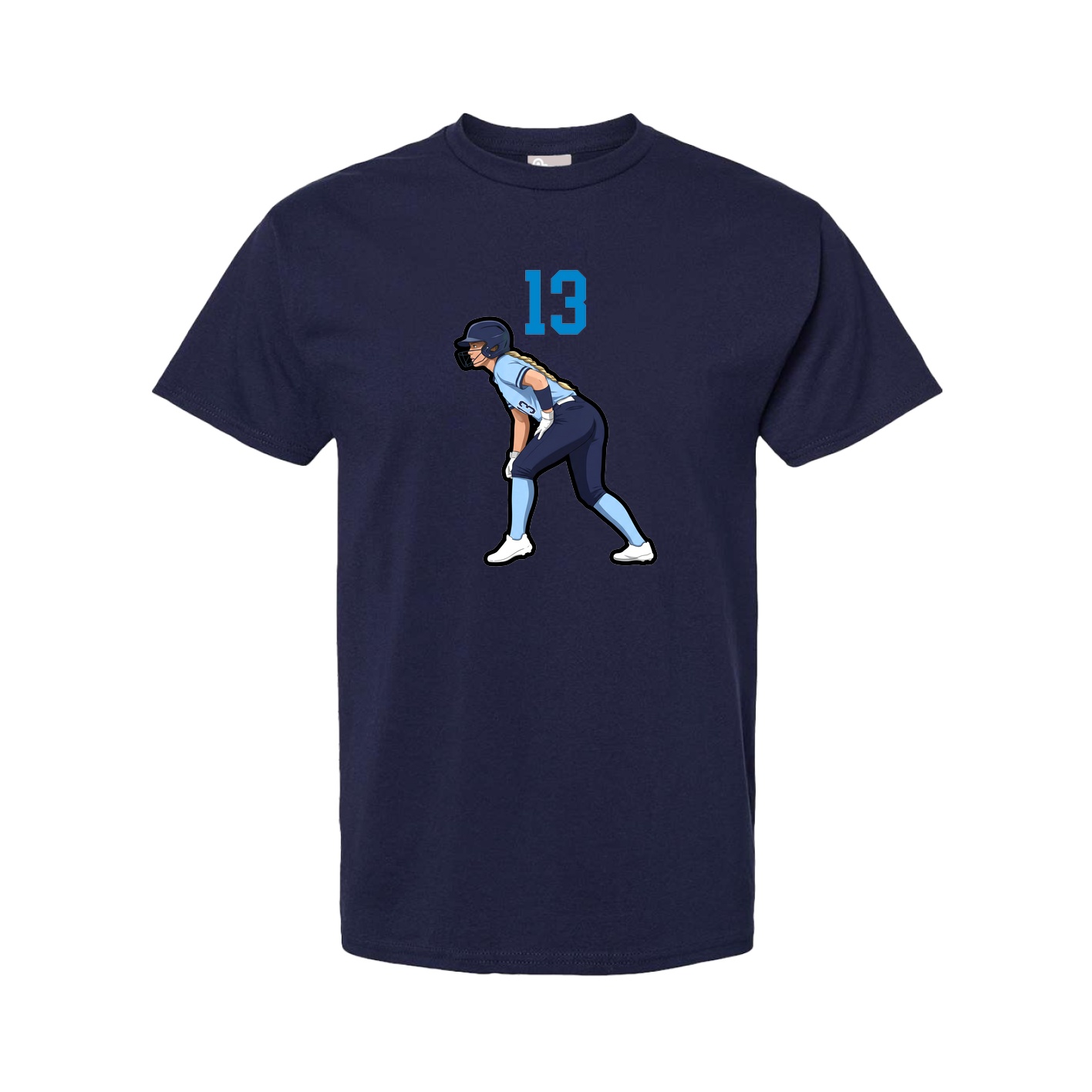Tee — Number Top in Navy
