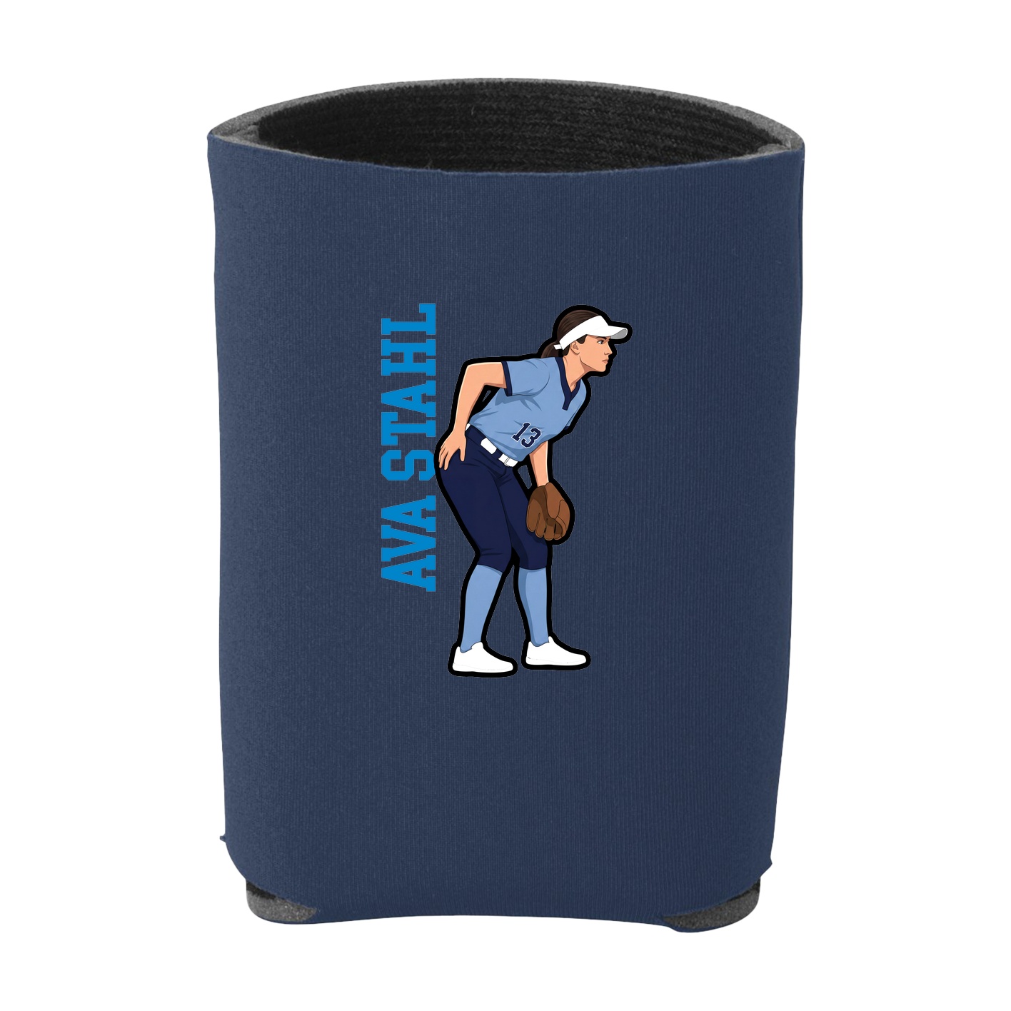 Can Holder — Name Vertical in Navy