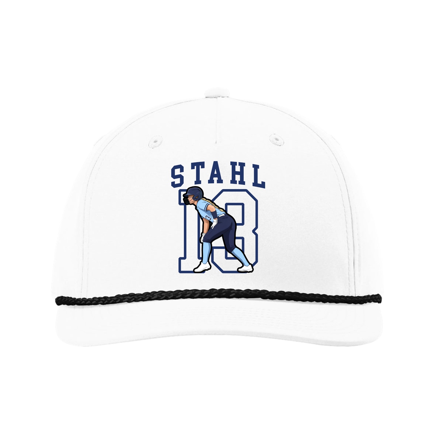 Five-Panel Classic Rope Cap — Shirsey in White