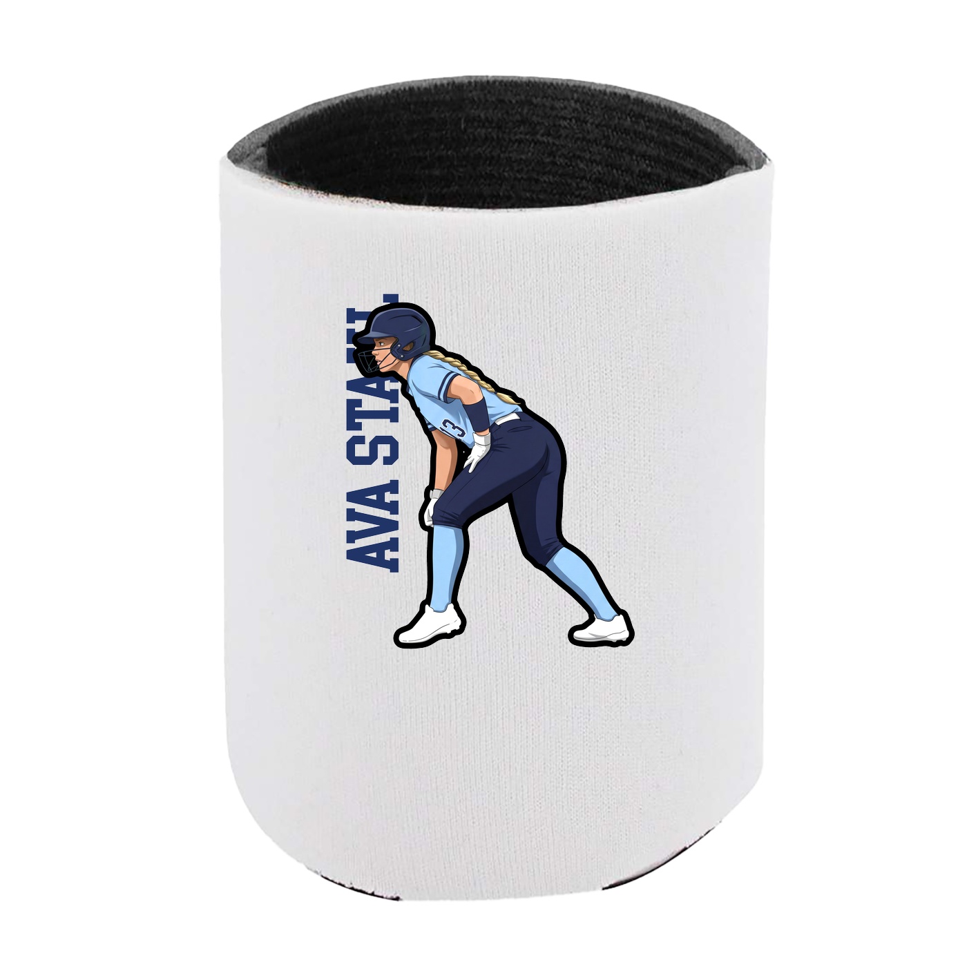 Can Holder — Name Vertical in White
