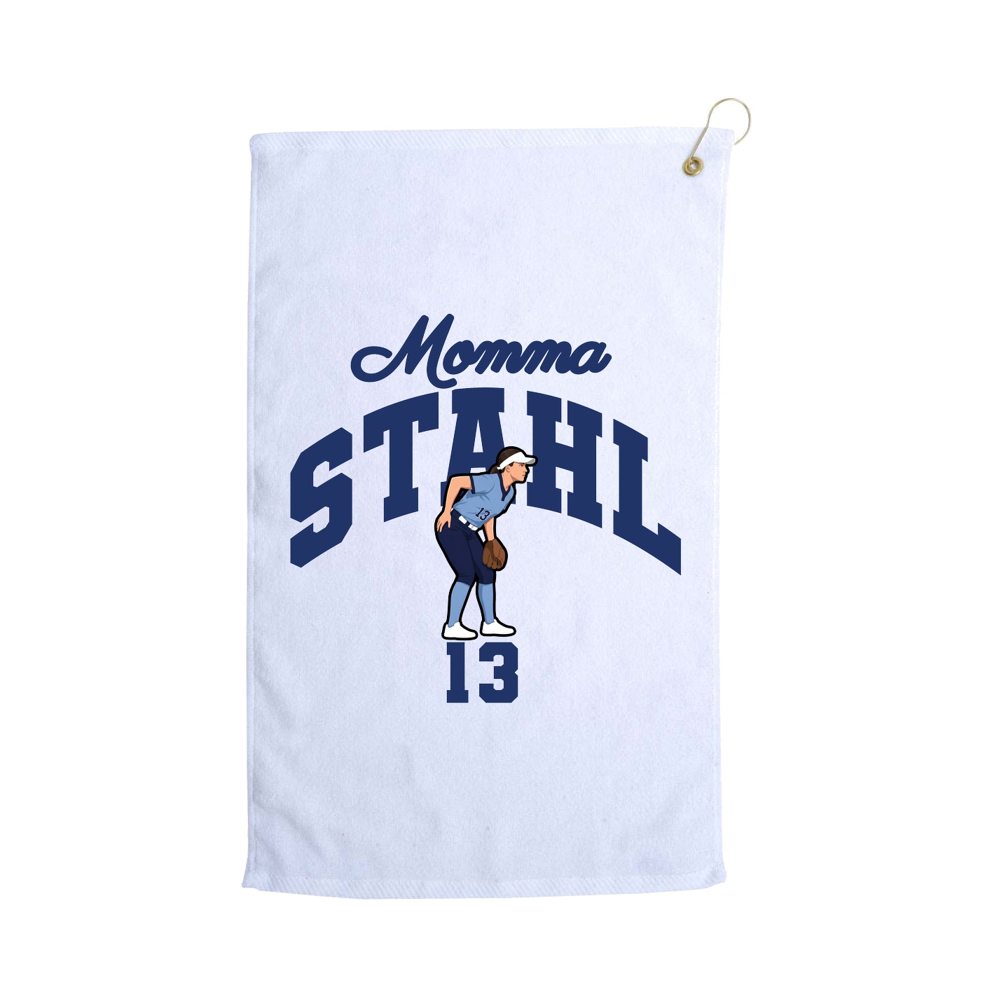 Golf Towel — Mothers Day Arch in White