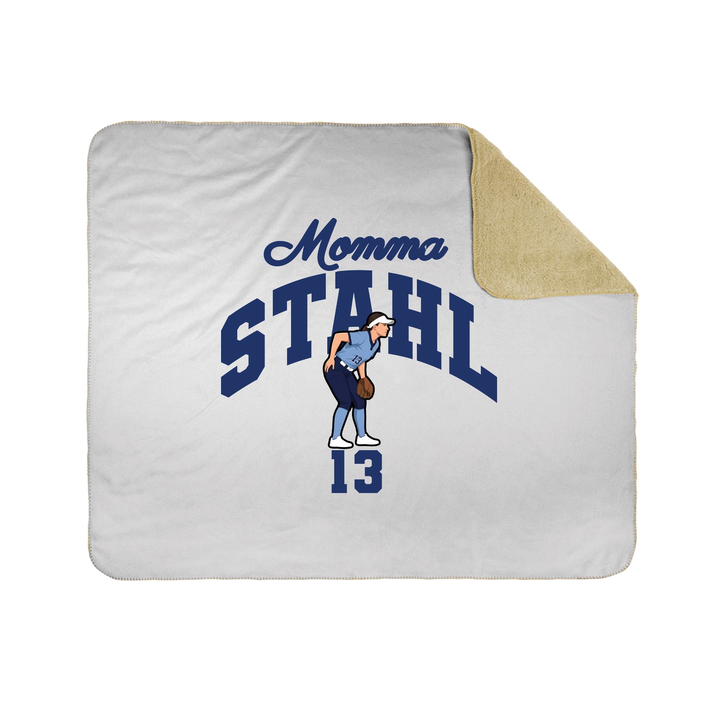 Throw Blanket — Mothers Day Arch in White