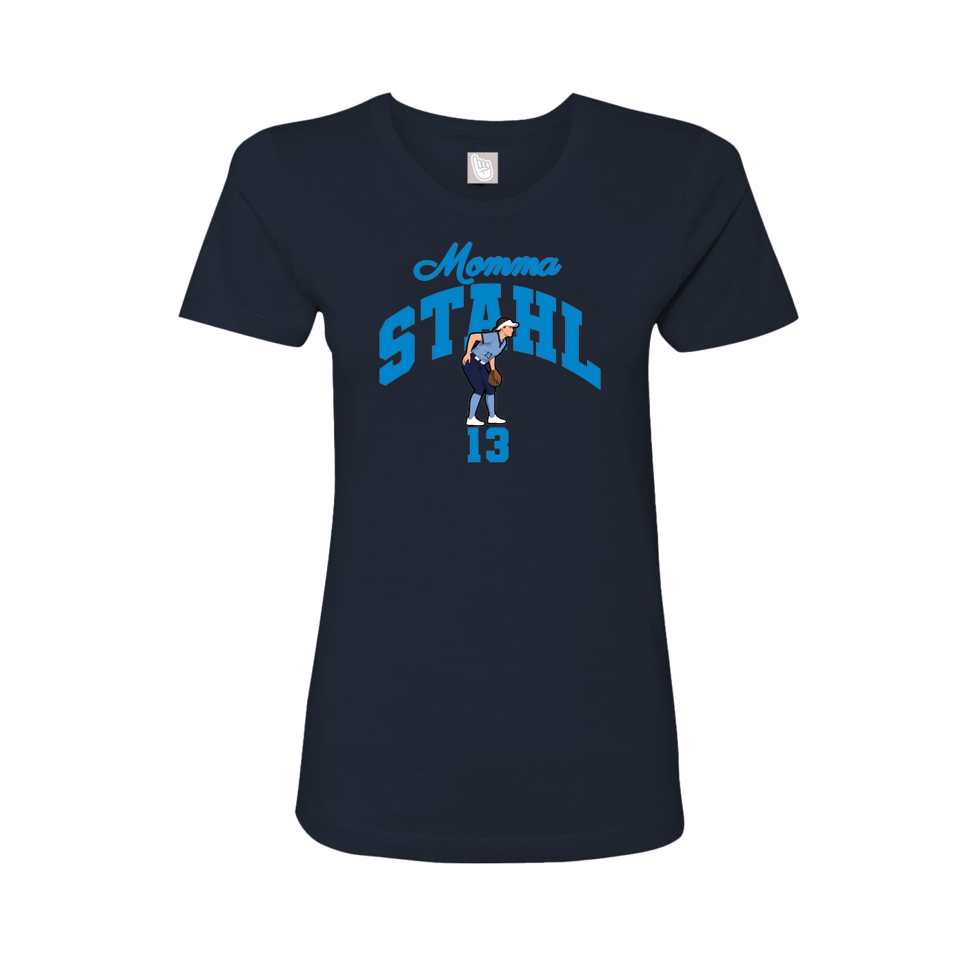 Womens Tee — Mothers Day Arch in Navy