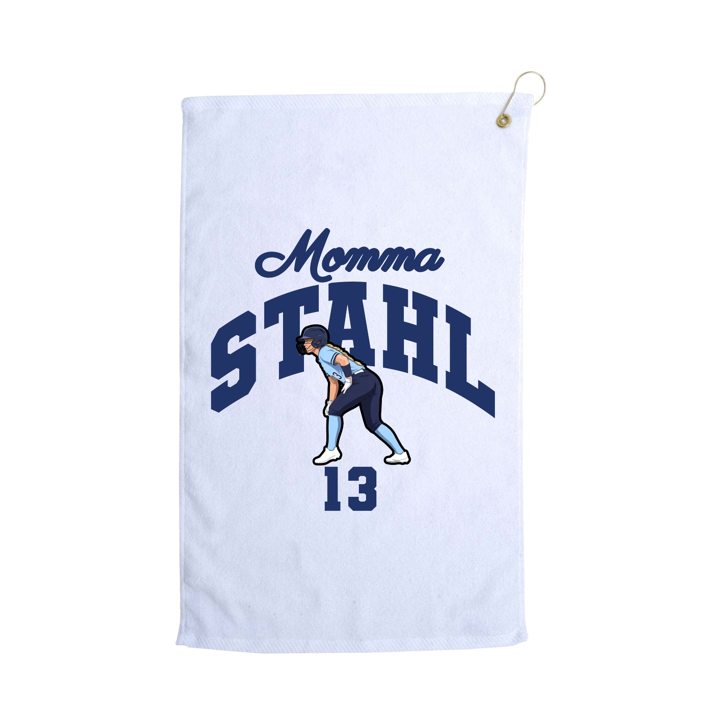 Golf Towel — Mothers Day Arch in White