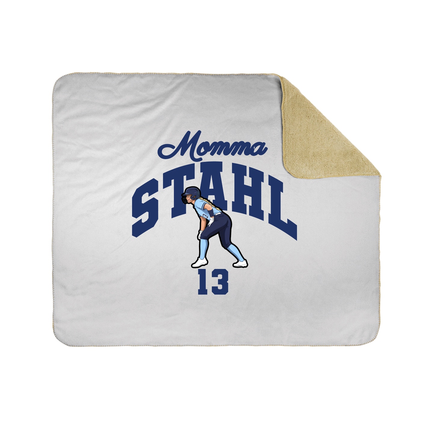 Throw Blanket — Mothers Day Arch in White