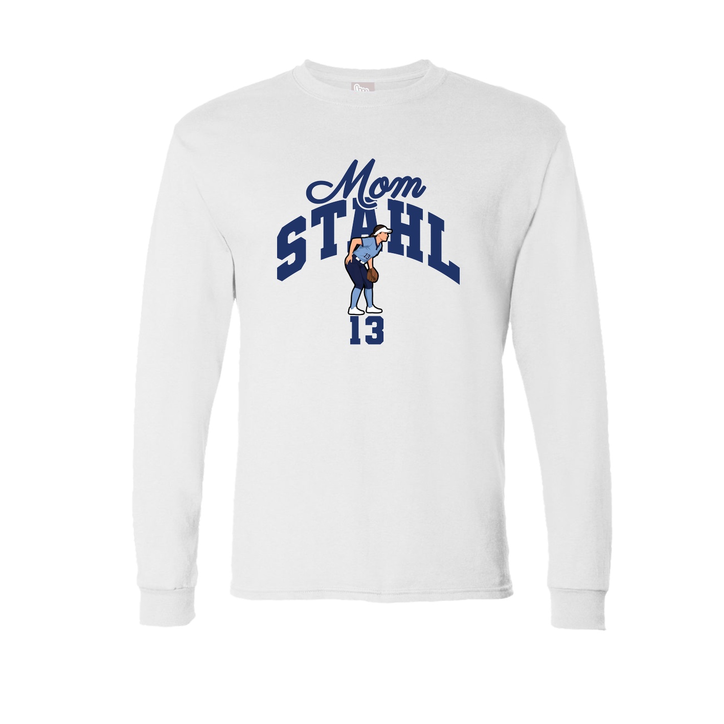 Long Sleeve Tee — Mothers Day Arch in White