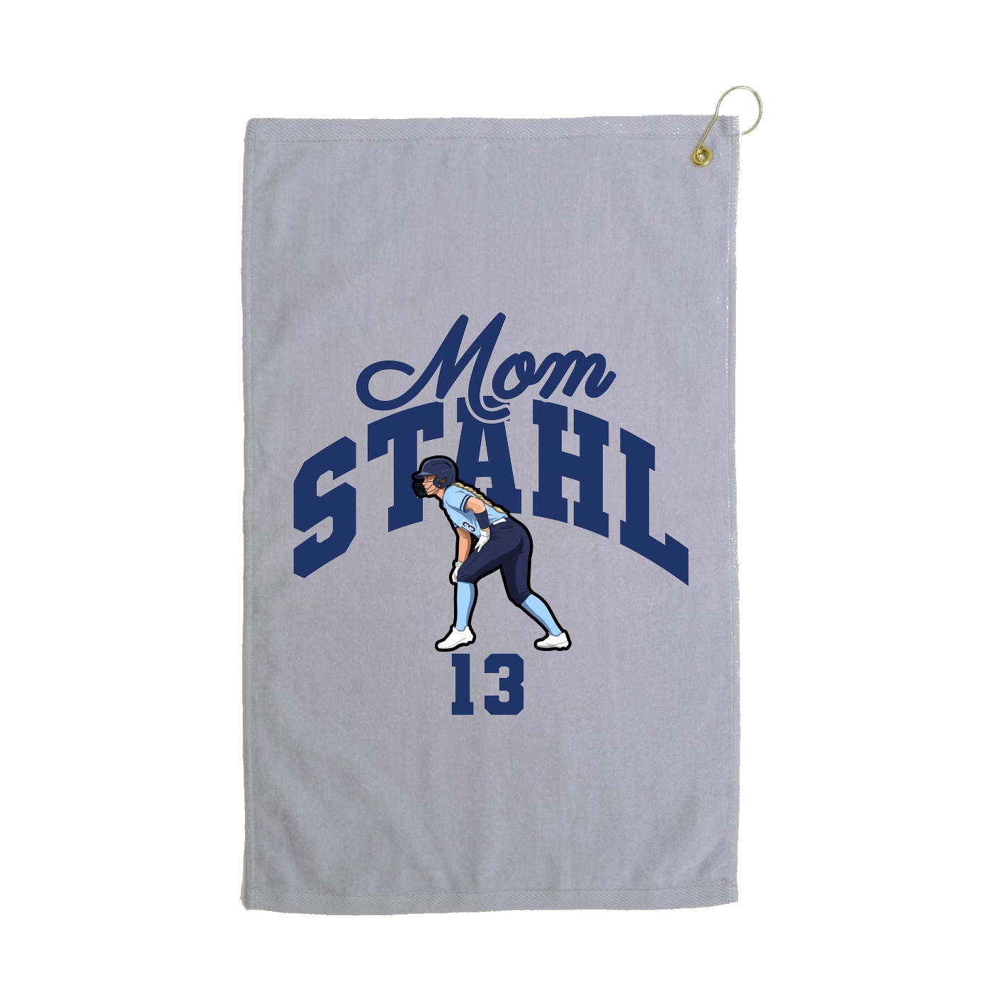 Golf Towel — Mothers Day Arch in Grey