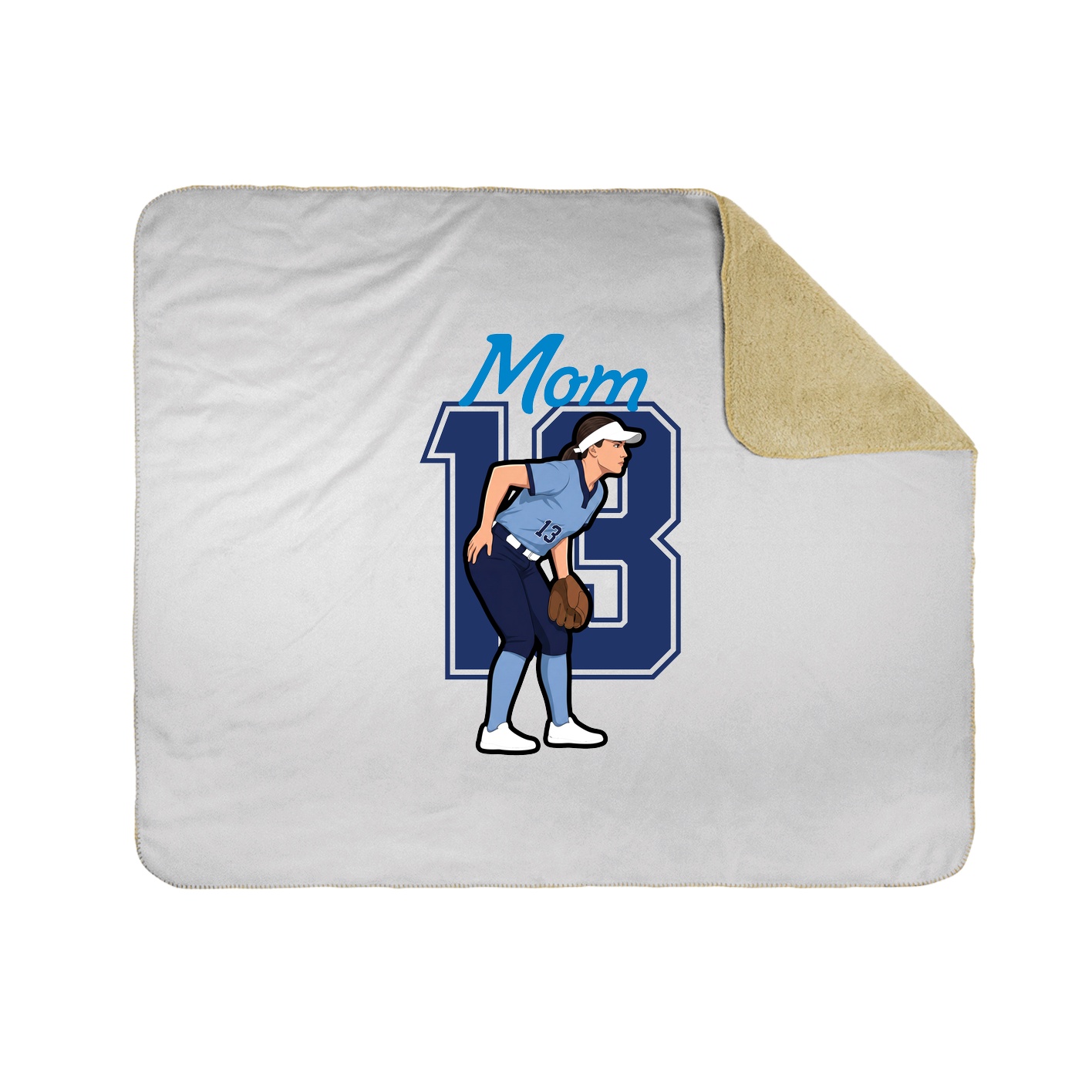 Throw Blanket — Mothers Day Shirsey in White