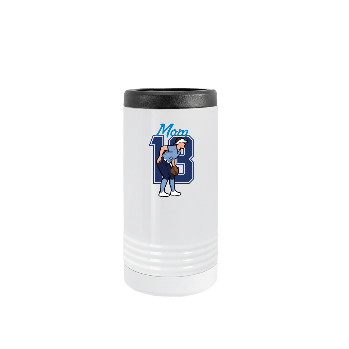 Slim Beverage Holder — Mothers Day Shirsey in White