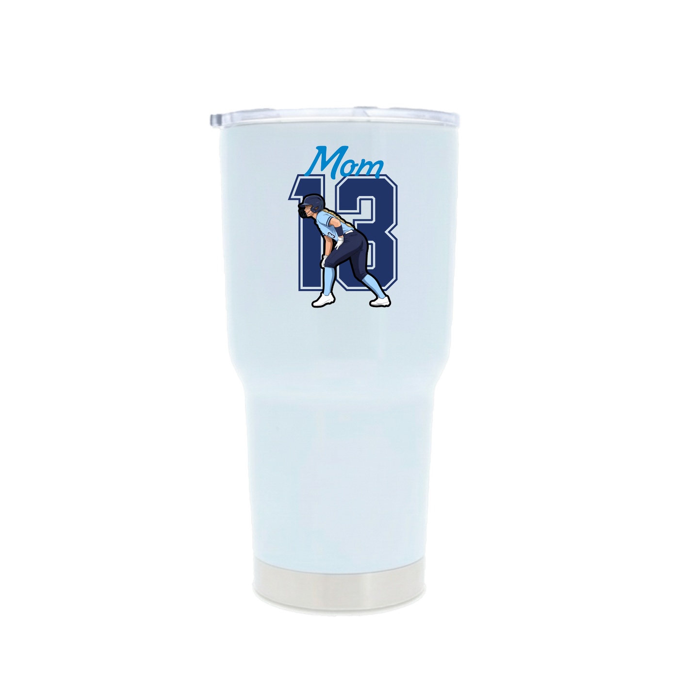 30oz Stainless Steel Tumbler — Mothers Day Shirsey in White