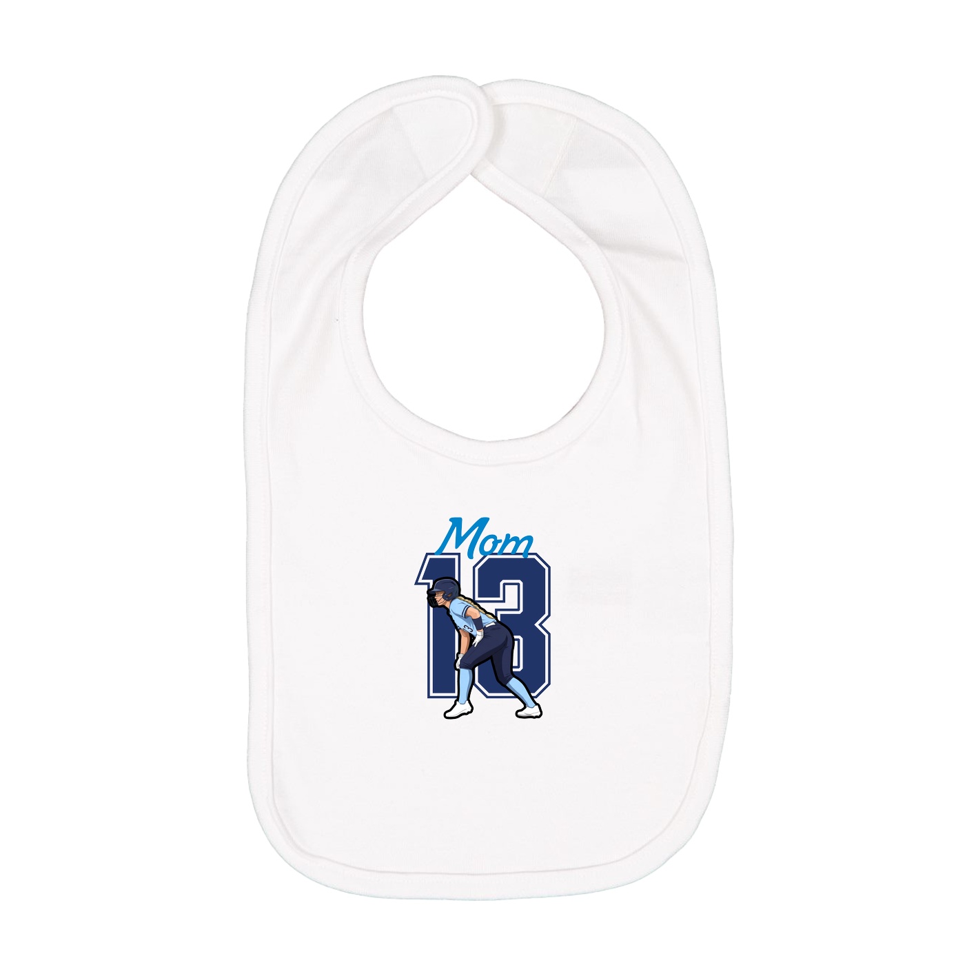 Infant Bib — Mothers Day Shirsey in White