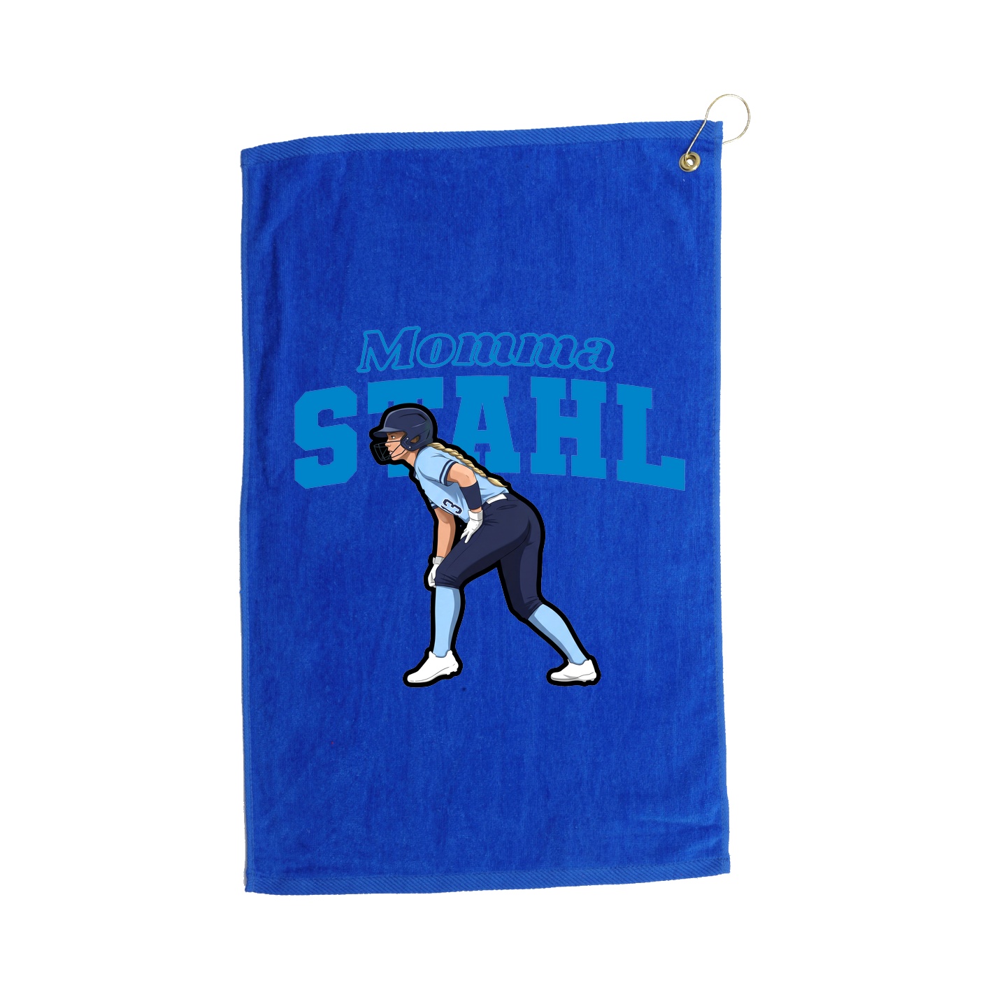 Golf Towel — Mothers Day Block in Royal