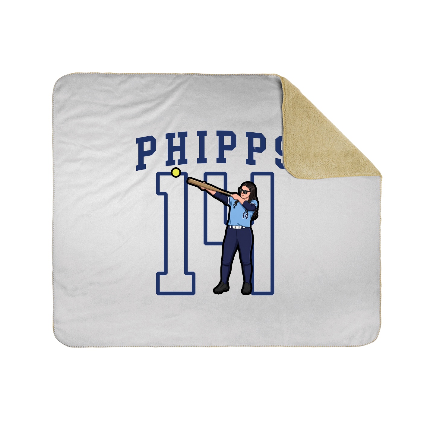 Throw Blanket — Shirsey in White