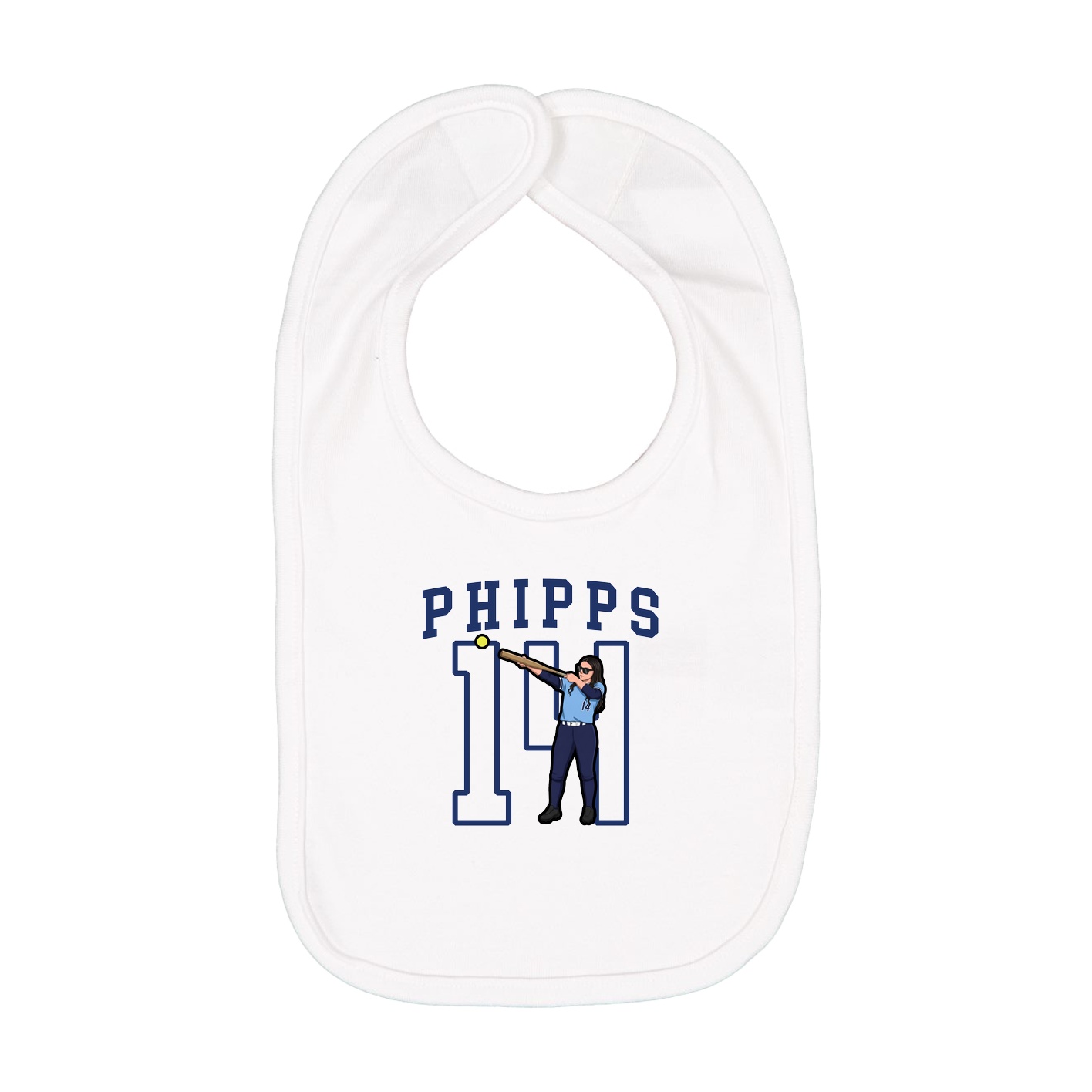 Infant Bib — Shirsey in White