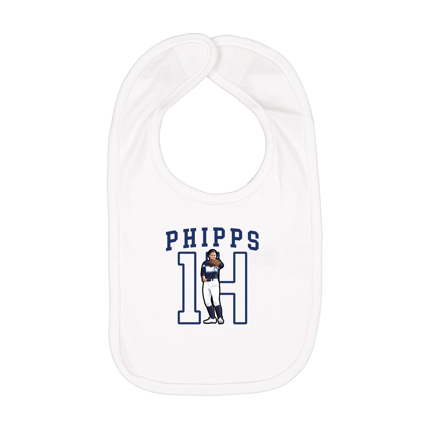 Infant Bib — Shirsey in White