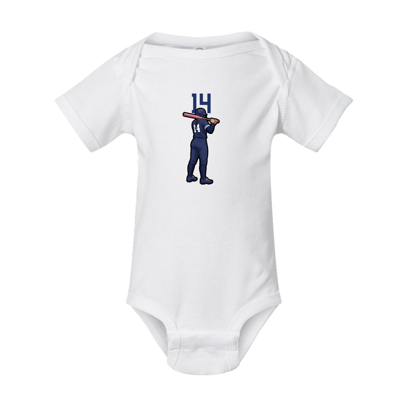 Baby Onesie — Number Top in White