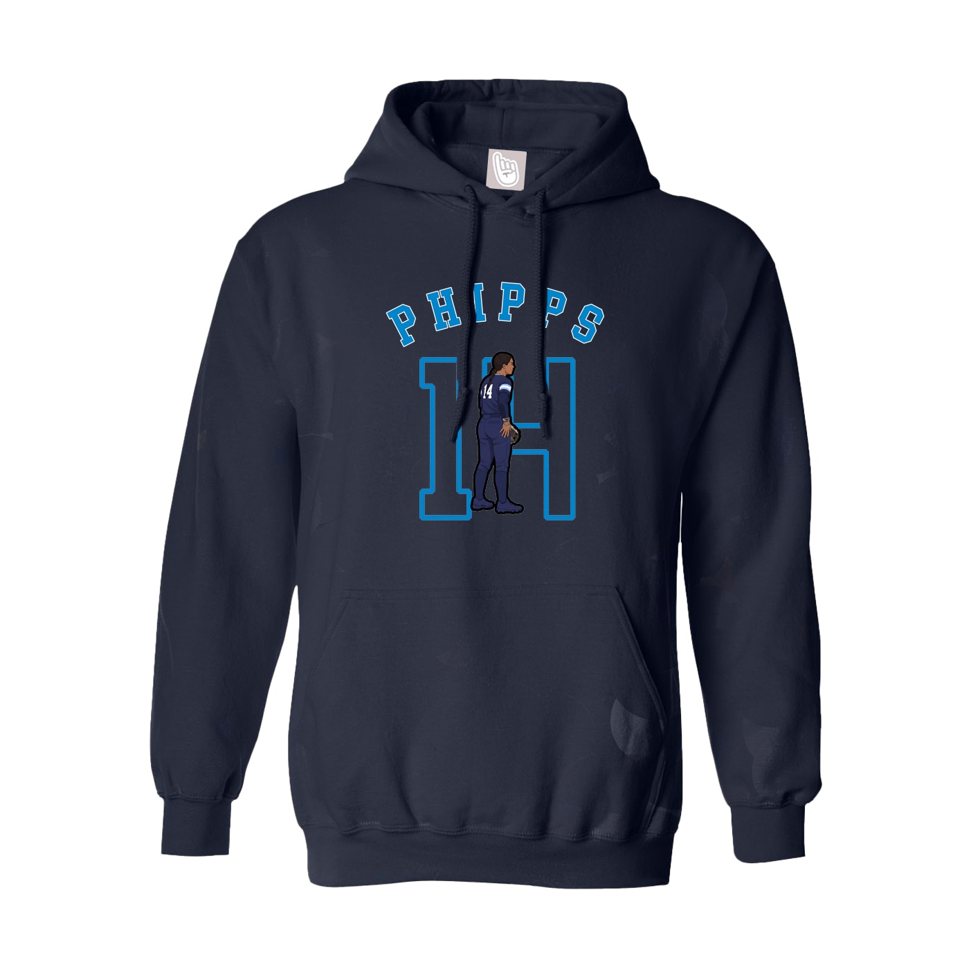 Youth Hoodie — Shirsey Arch in Navy