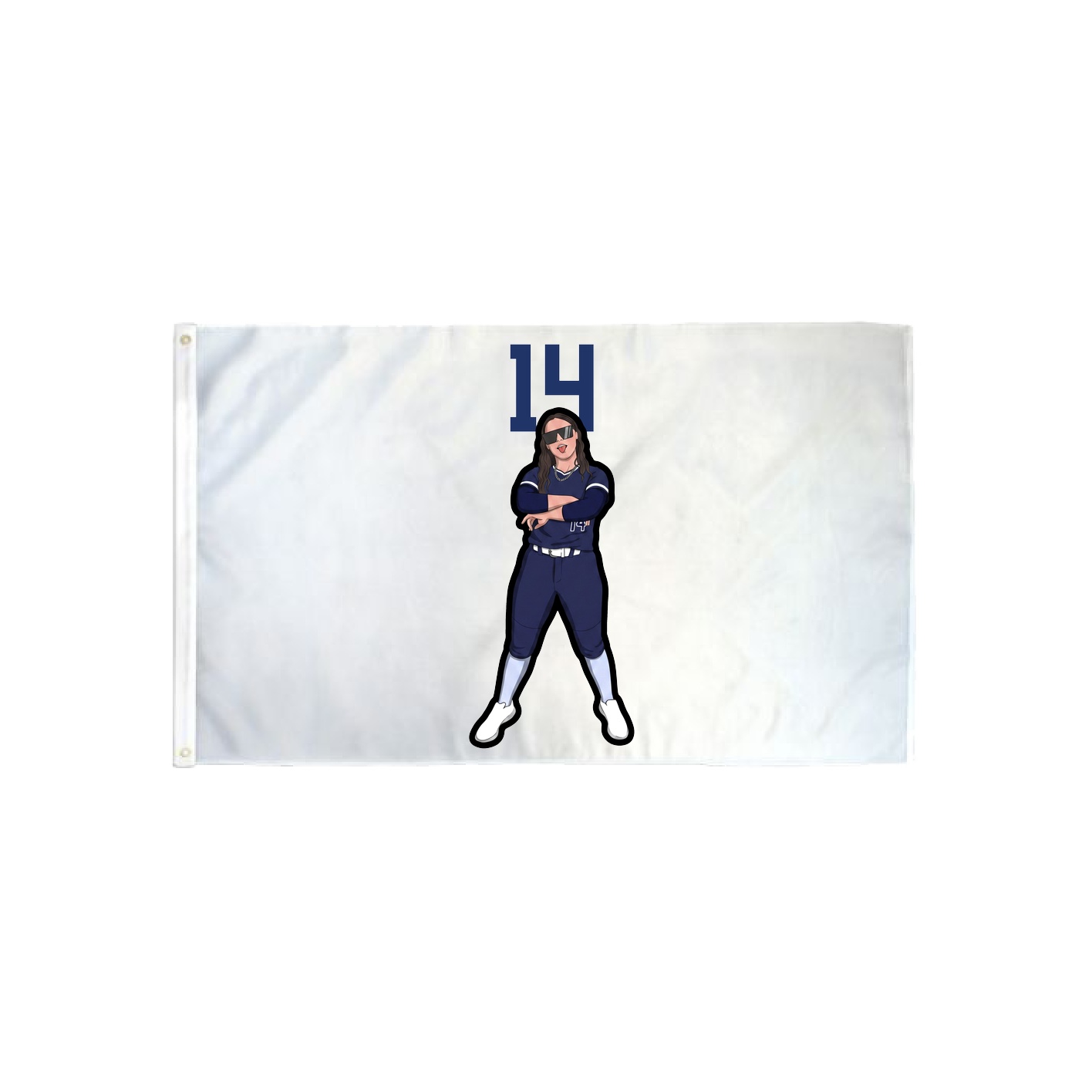 3x5 Flag — Number Top in Classic