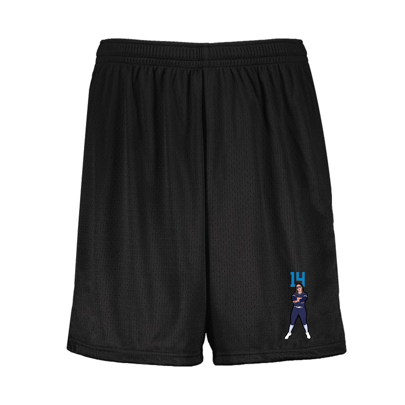 Shorts — Number Top in Black