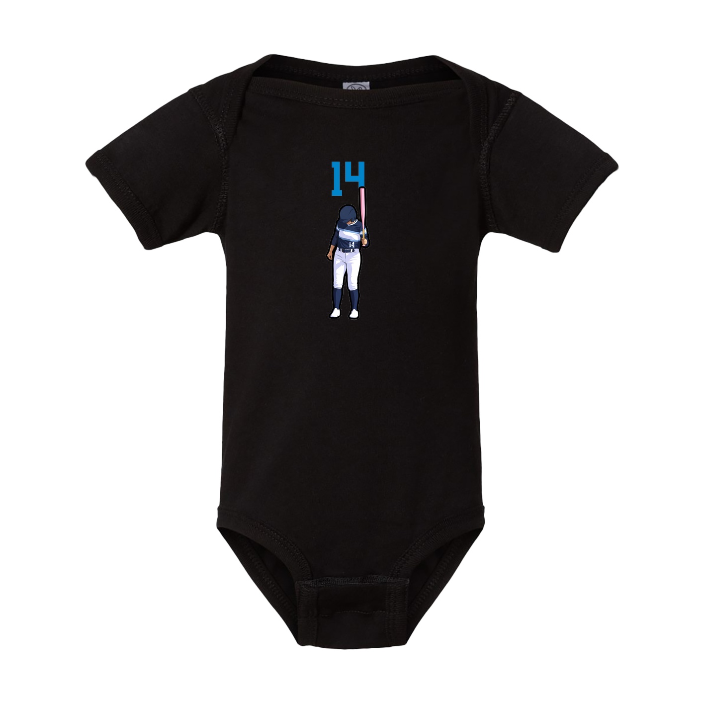 Baby Onesie — Number Top in Black