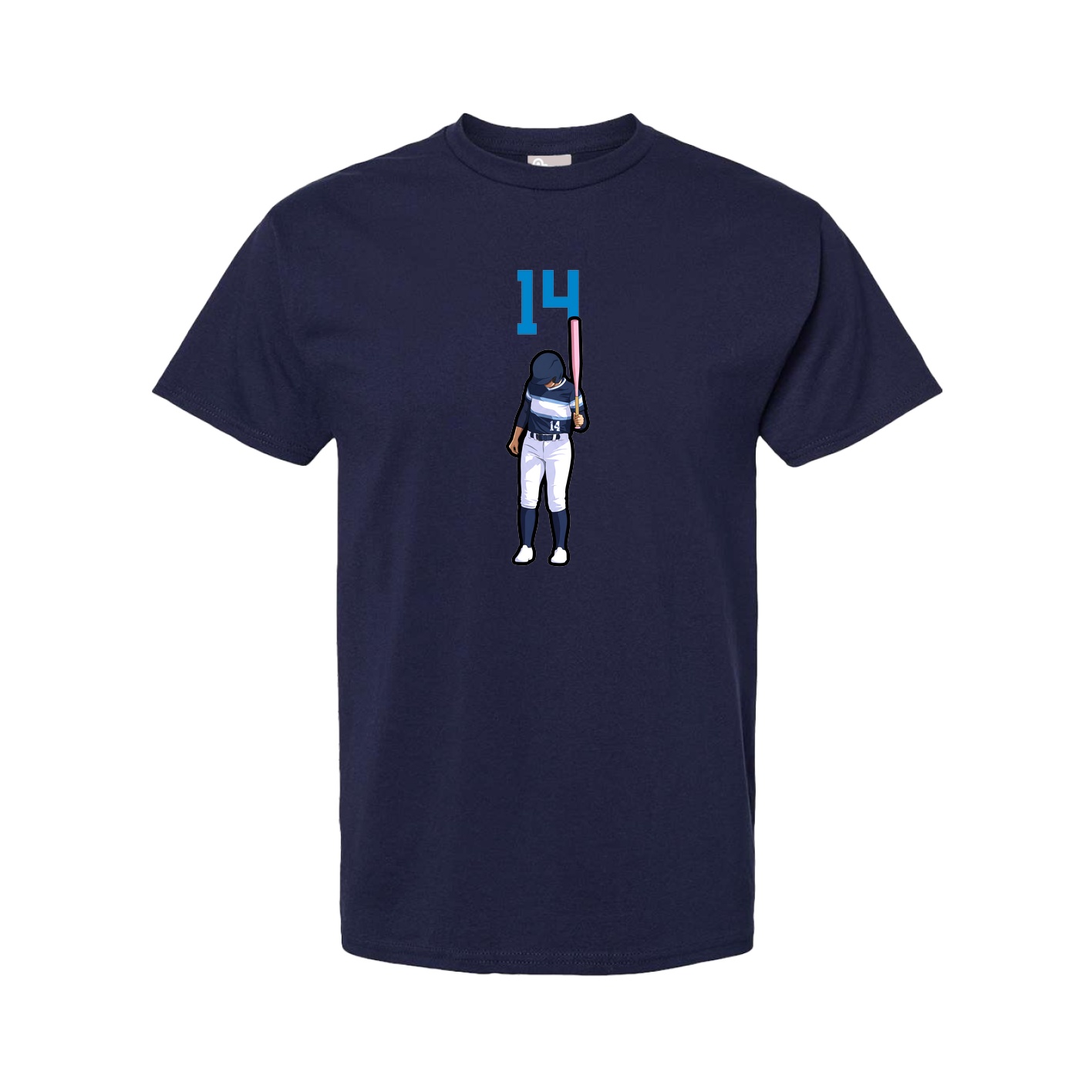 Youth Tee — Number Top in Navy