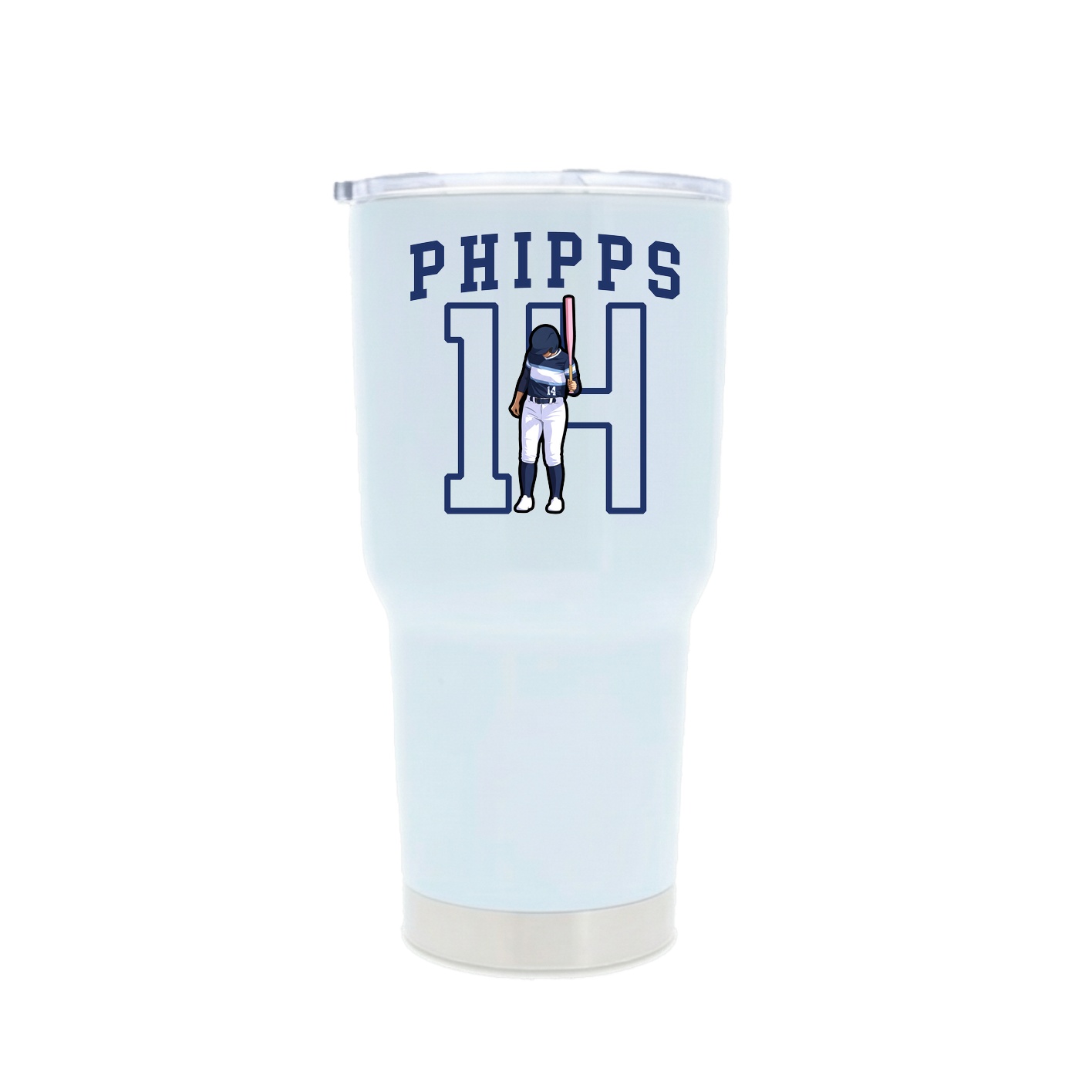 30oz Stainless Steel Tumbler — Shirsey in White