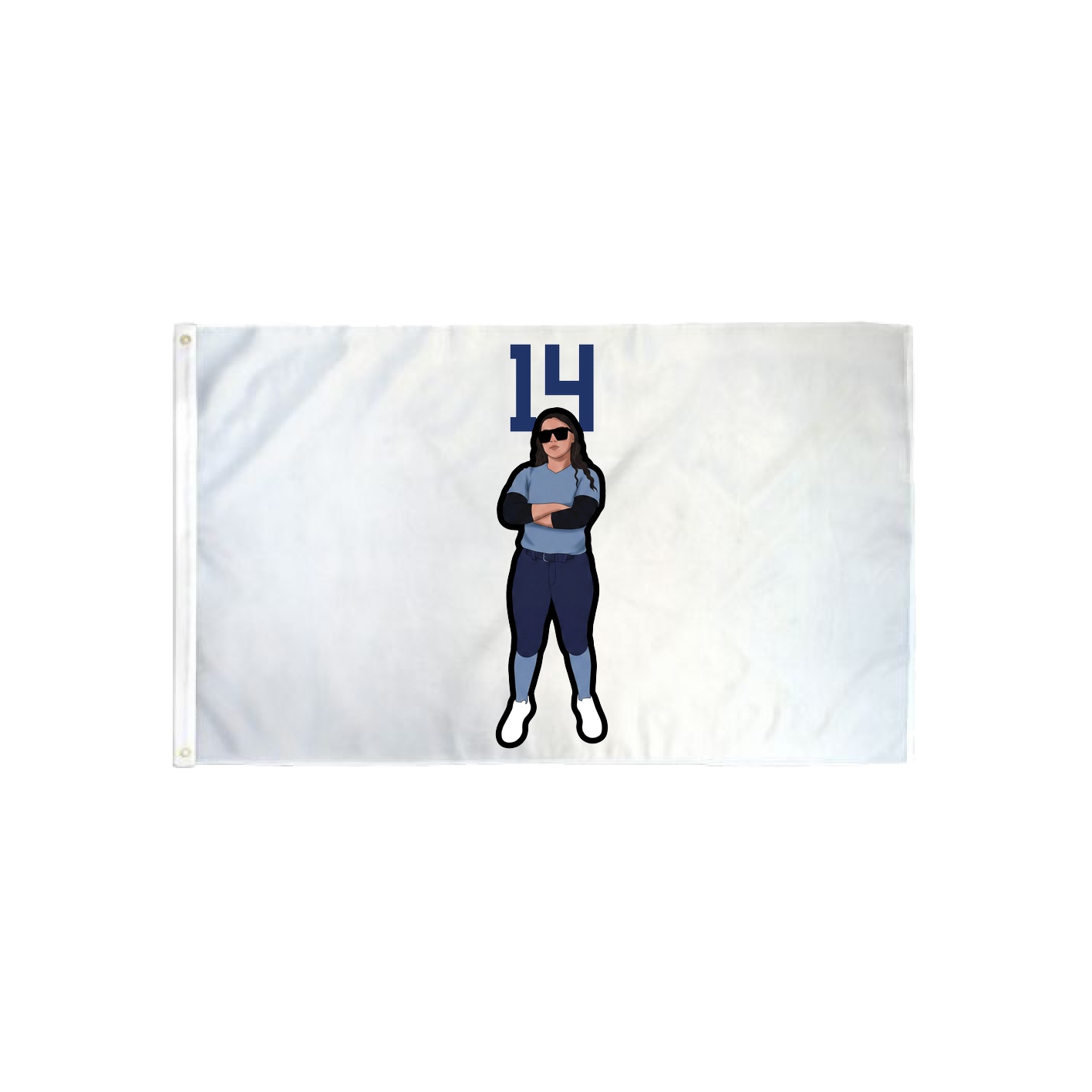 3x5 Flag — Number Top in Classic