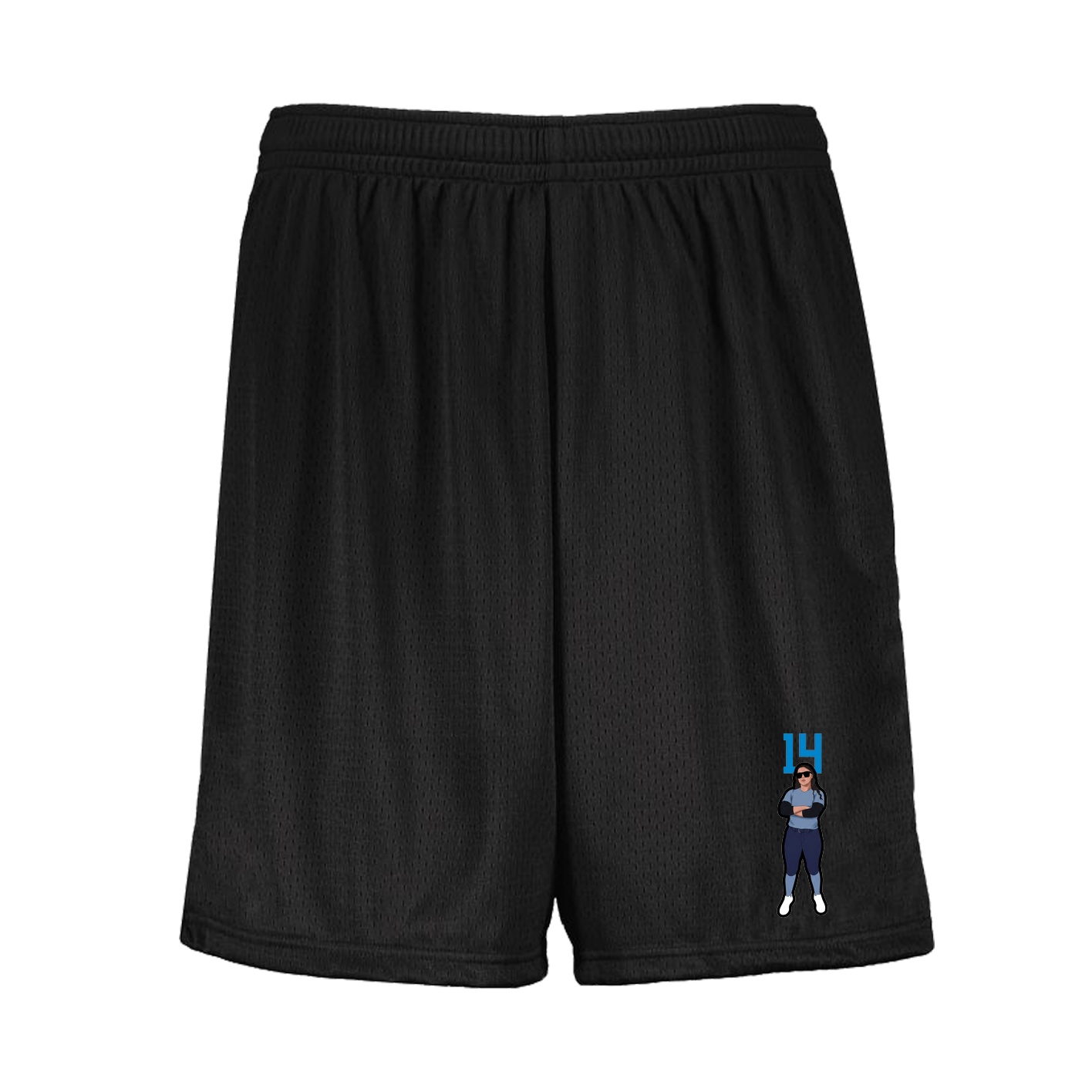 Shorts — Number Top in Black