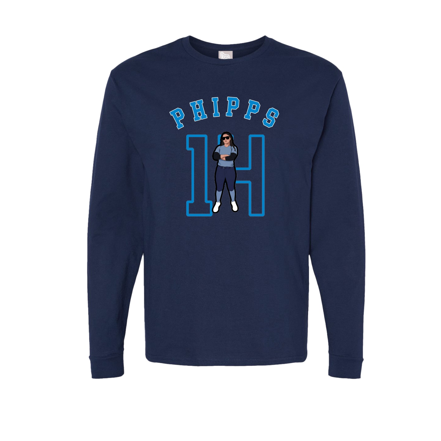 Long Sleeve Tee — Shirsey Arch in Navy