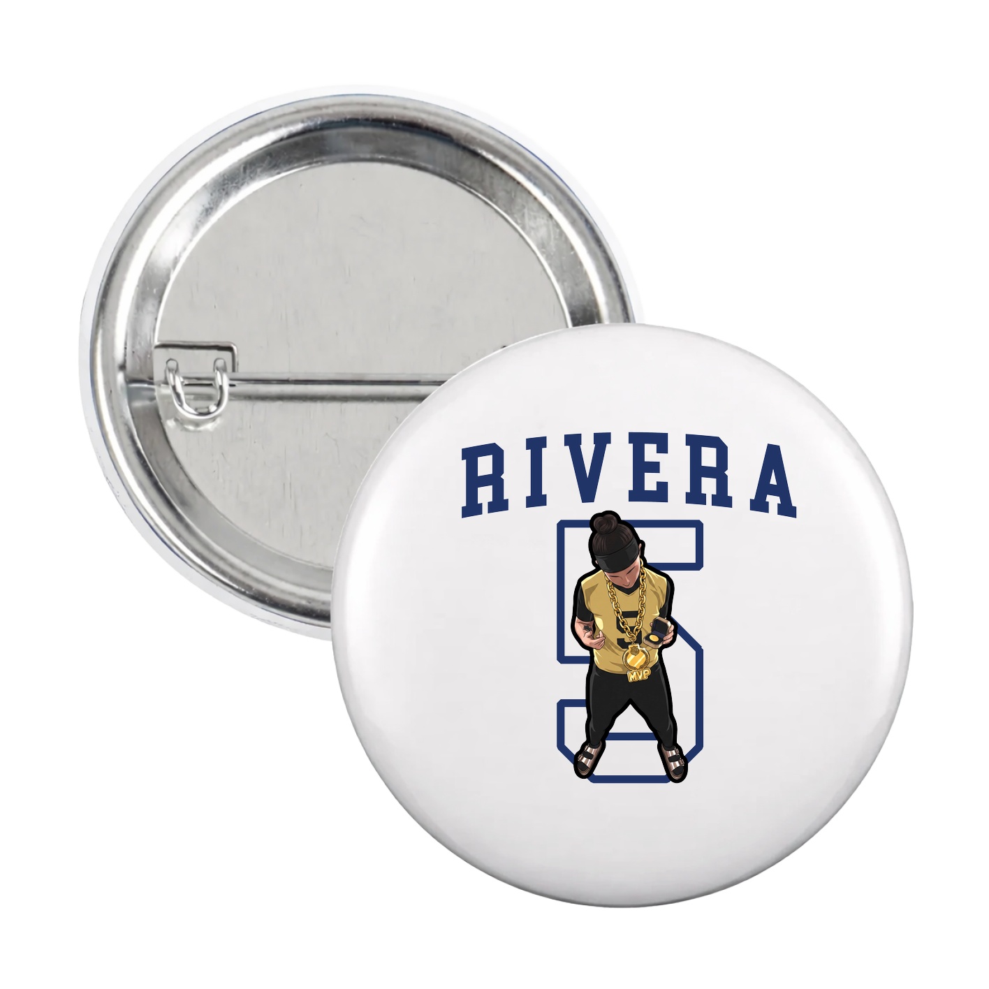 Game Day Button — Shirsey in White