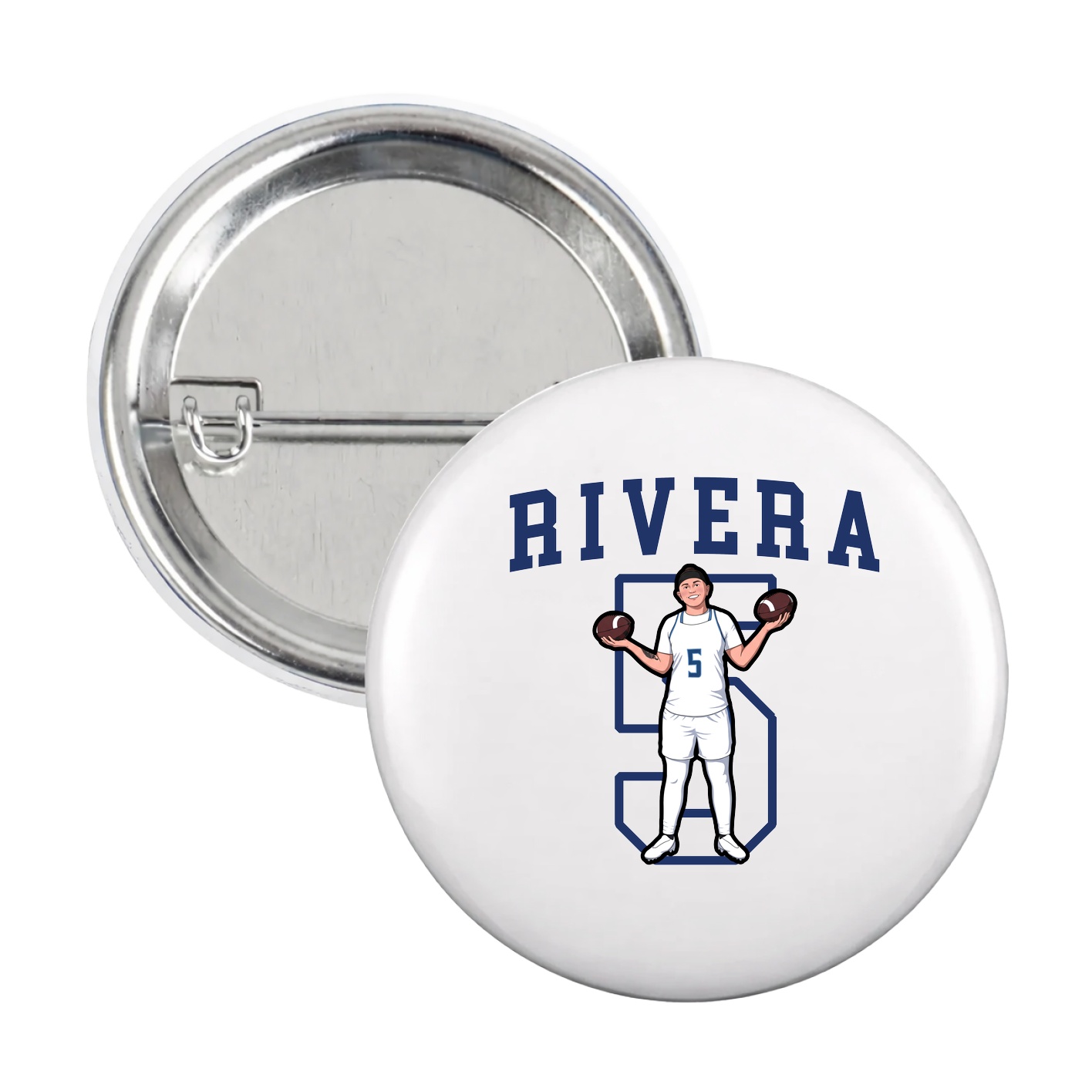 Game Day Button — Shirsey in White