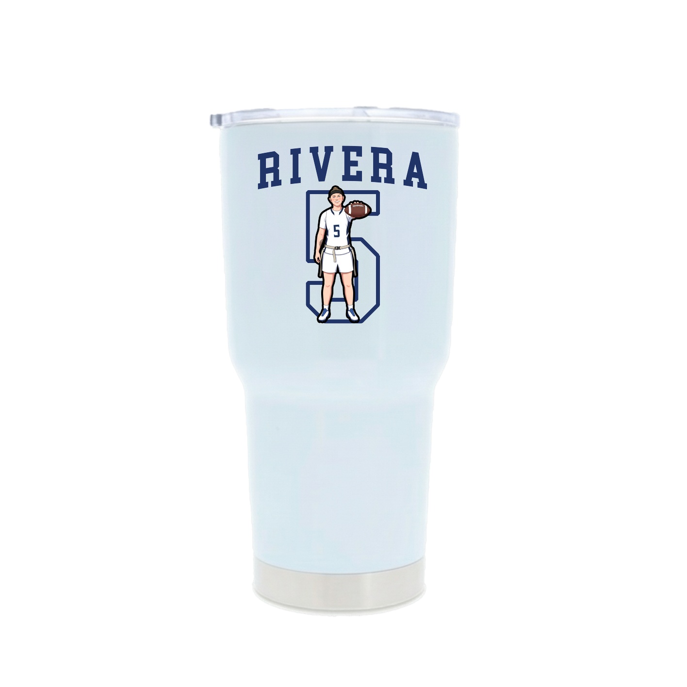 30oz Stainless Steel Tumbler — Shirsey in White