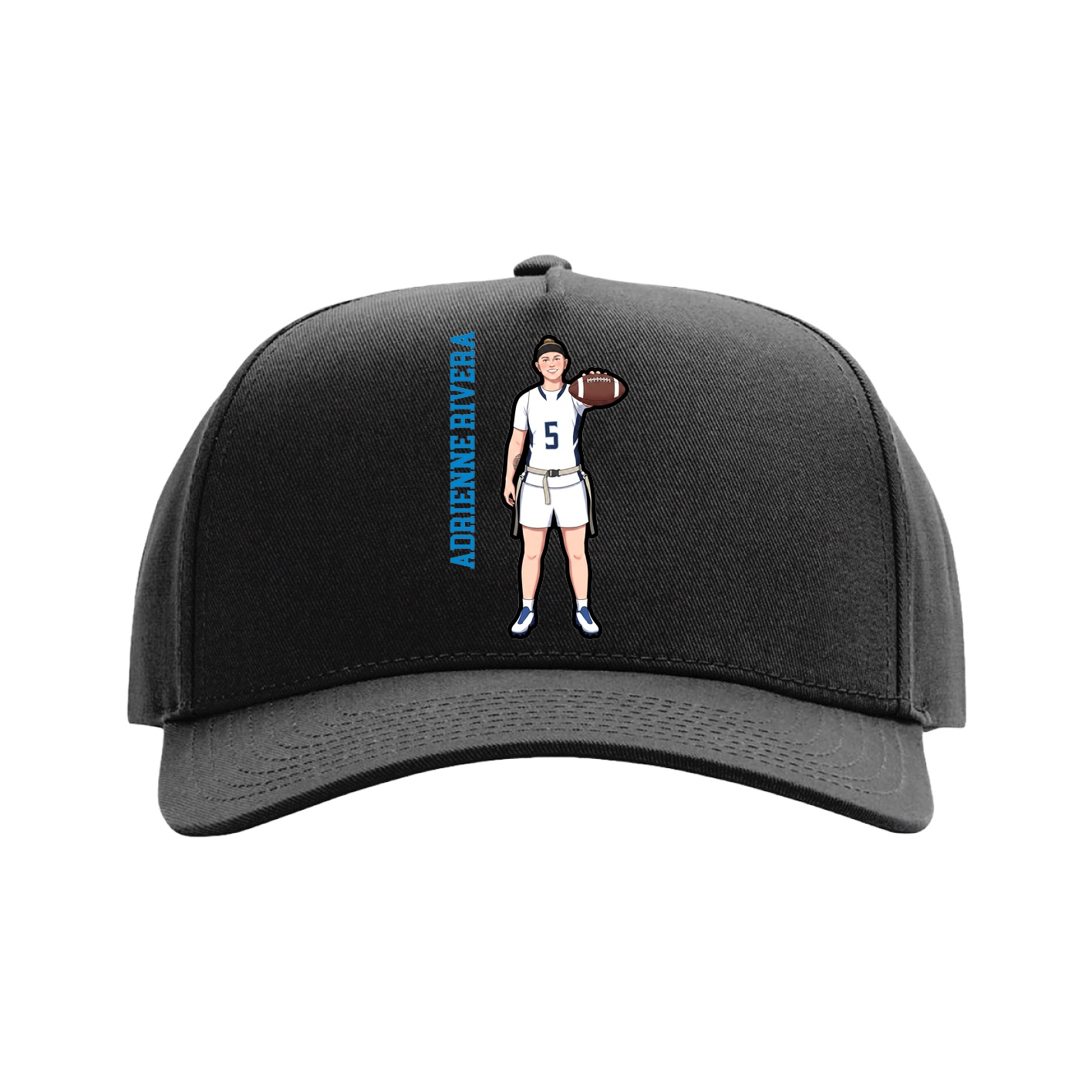 Full Fabric Five-Panel Champ Cap