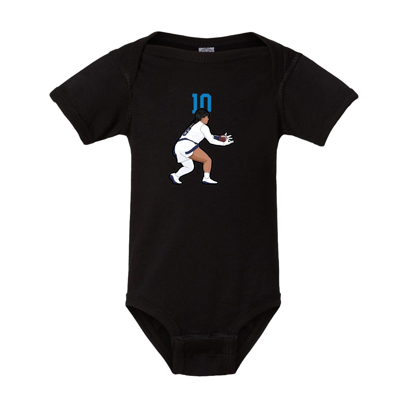 Baby Onesie — Number Top in Black