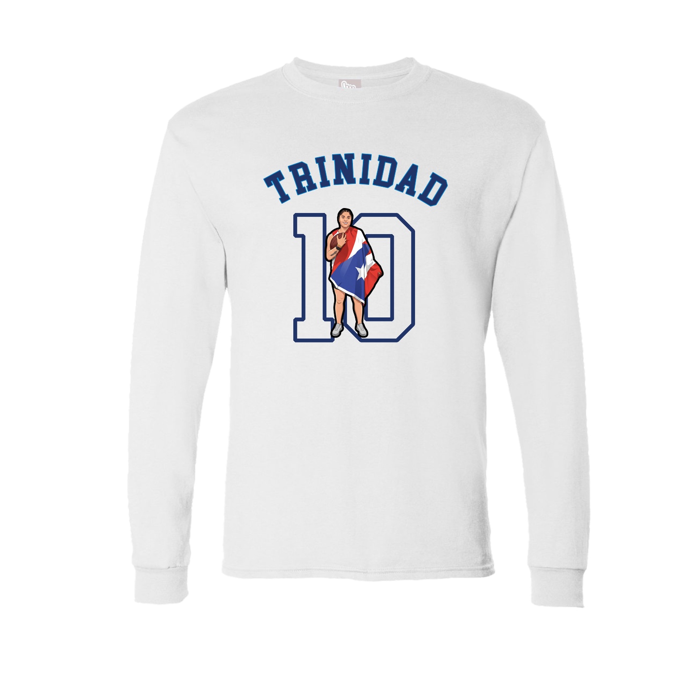 Long Sleeve Tee — Shirsey Arch in White