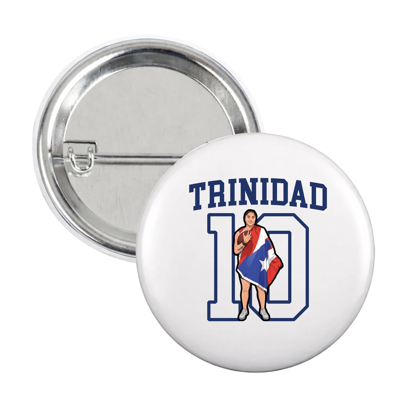 Game Day Button — Shirsey in White