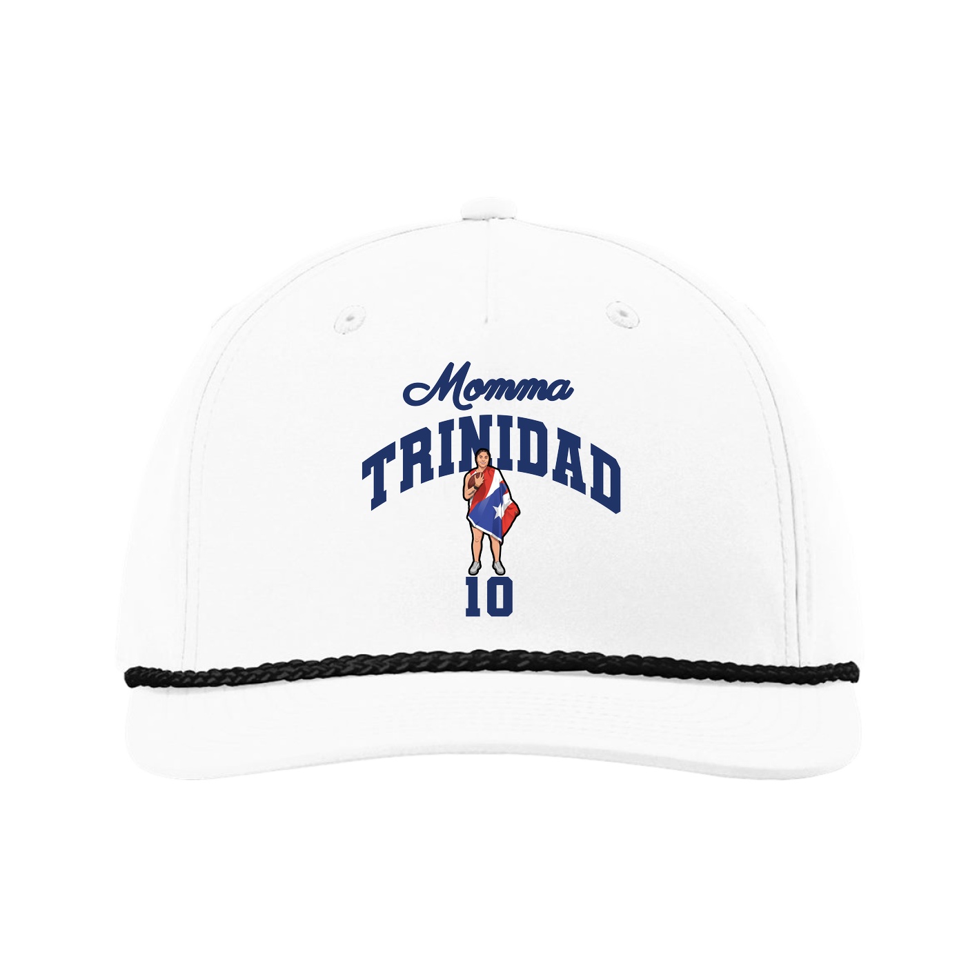 Five-Panel Classic Rope Cap — Mothers Day Arch in White