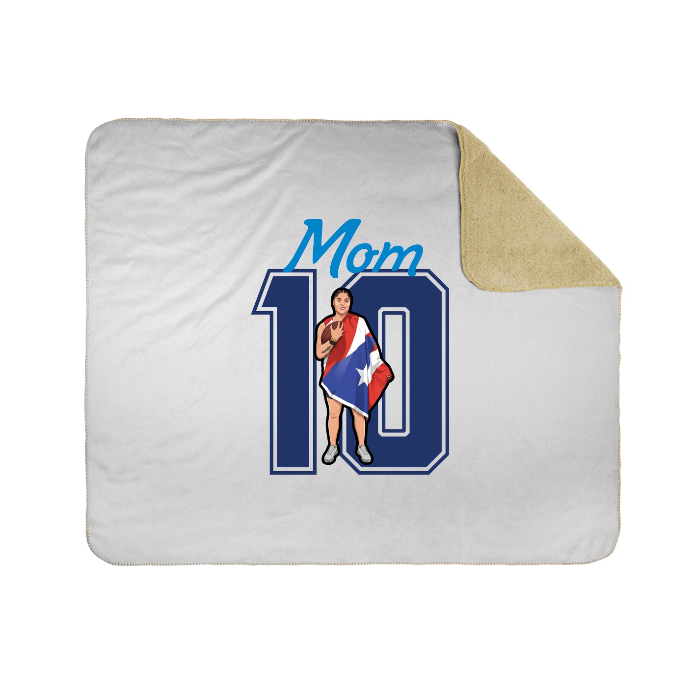 Throw Blanket — Mothers Day Shirsey in White