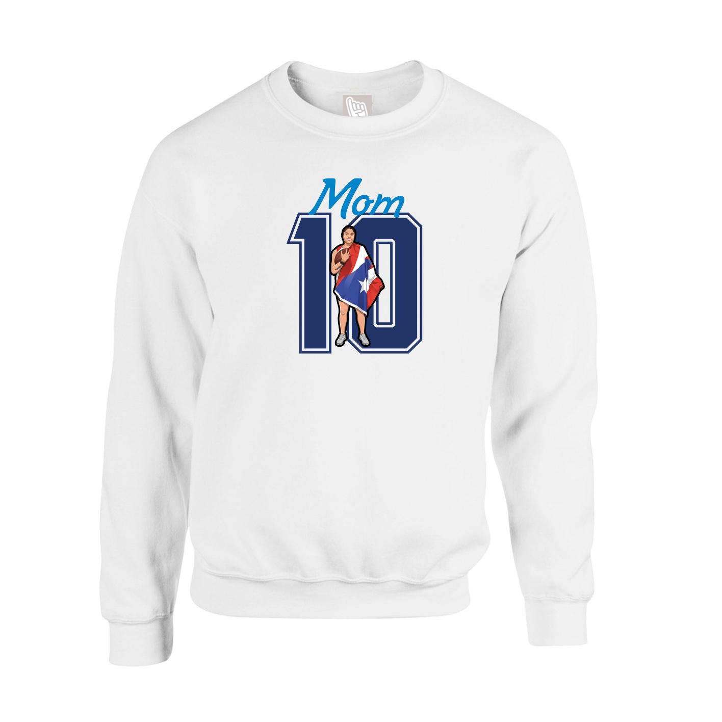 Fleece Crew — Mothers Day Shirsey in White